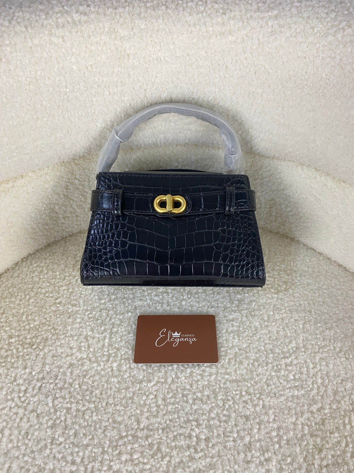 C&K Aubrielle Croc-Effect Top Handle Bag