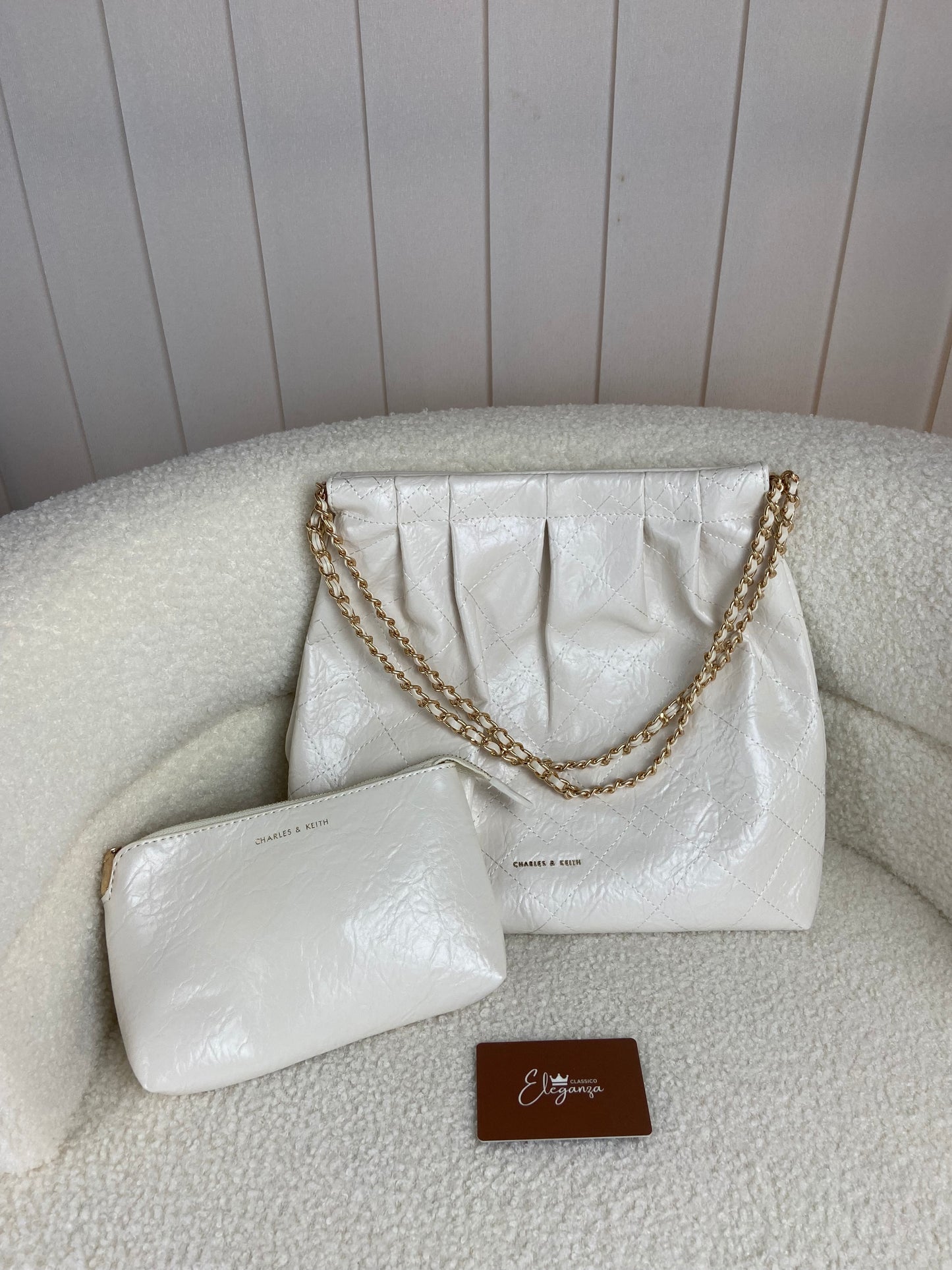 C&K Duo Double Chain Hobo Bag