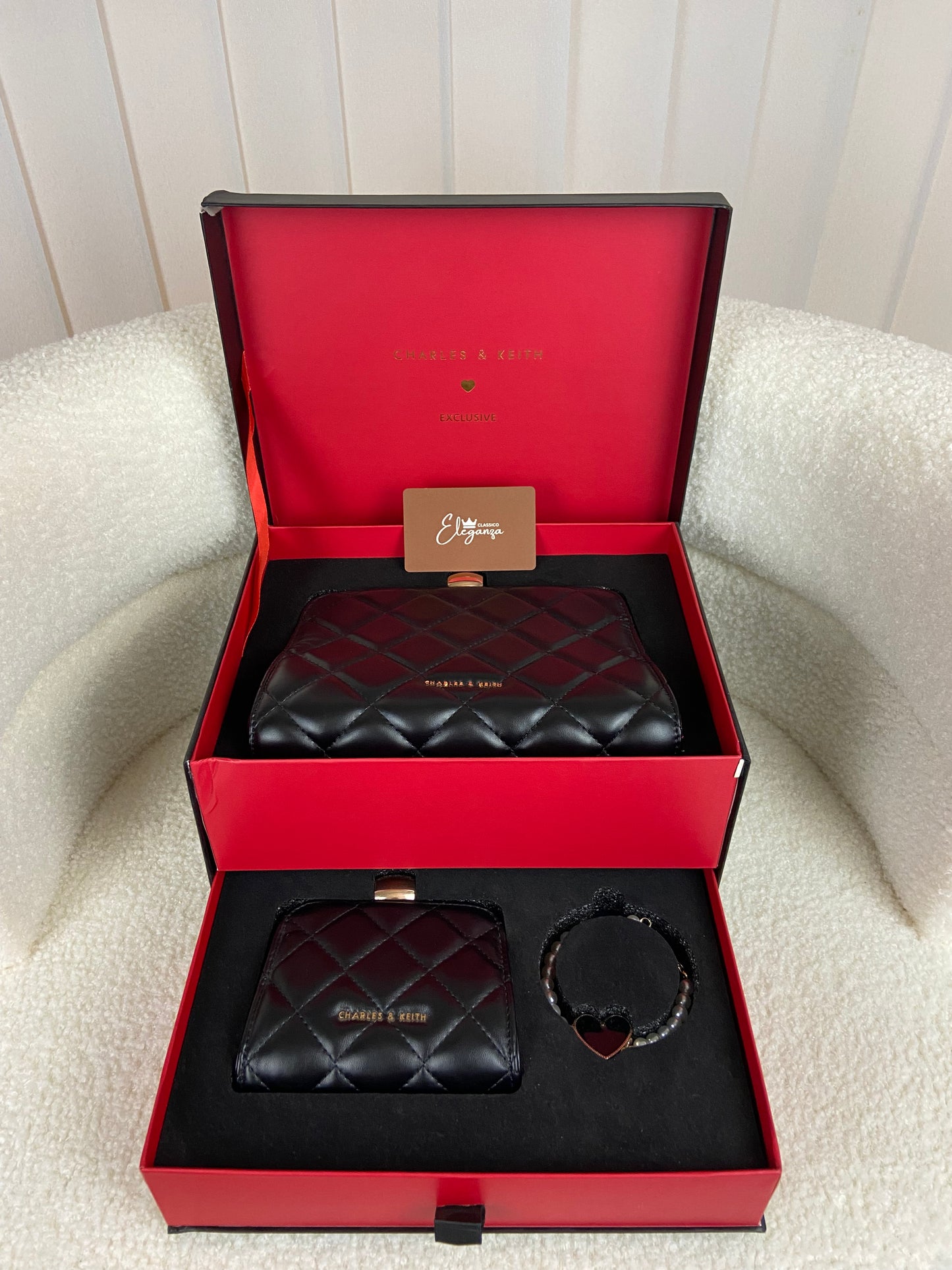 C&K Gift Set: Mini Quilted Chain Bag