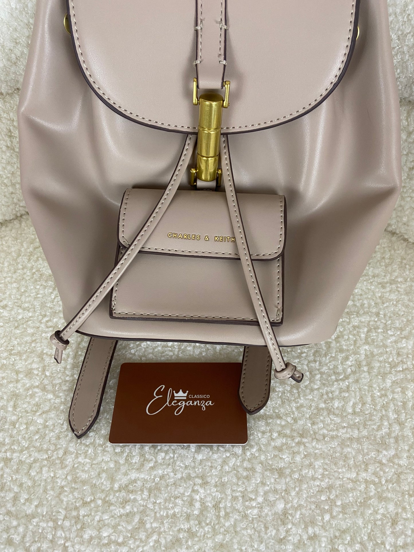 C&K Cesia Metallic Accent Backpack