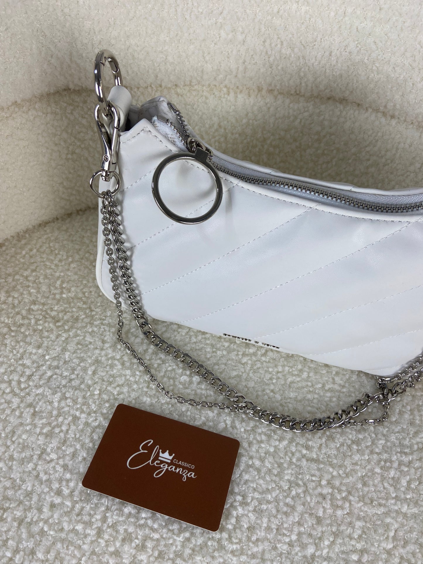 C&K Philomena Puffy Chain-Strap Crossbody Bag