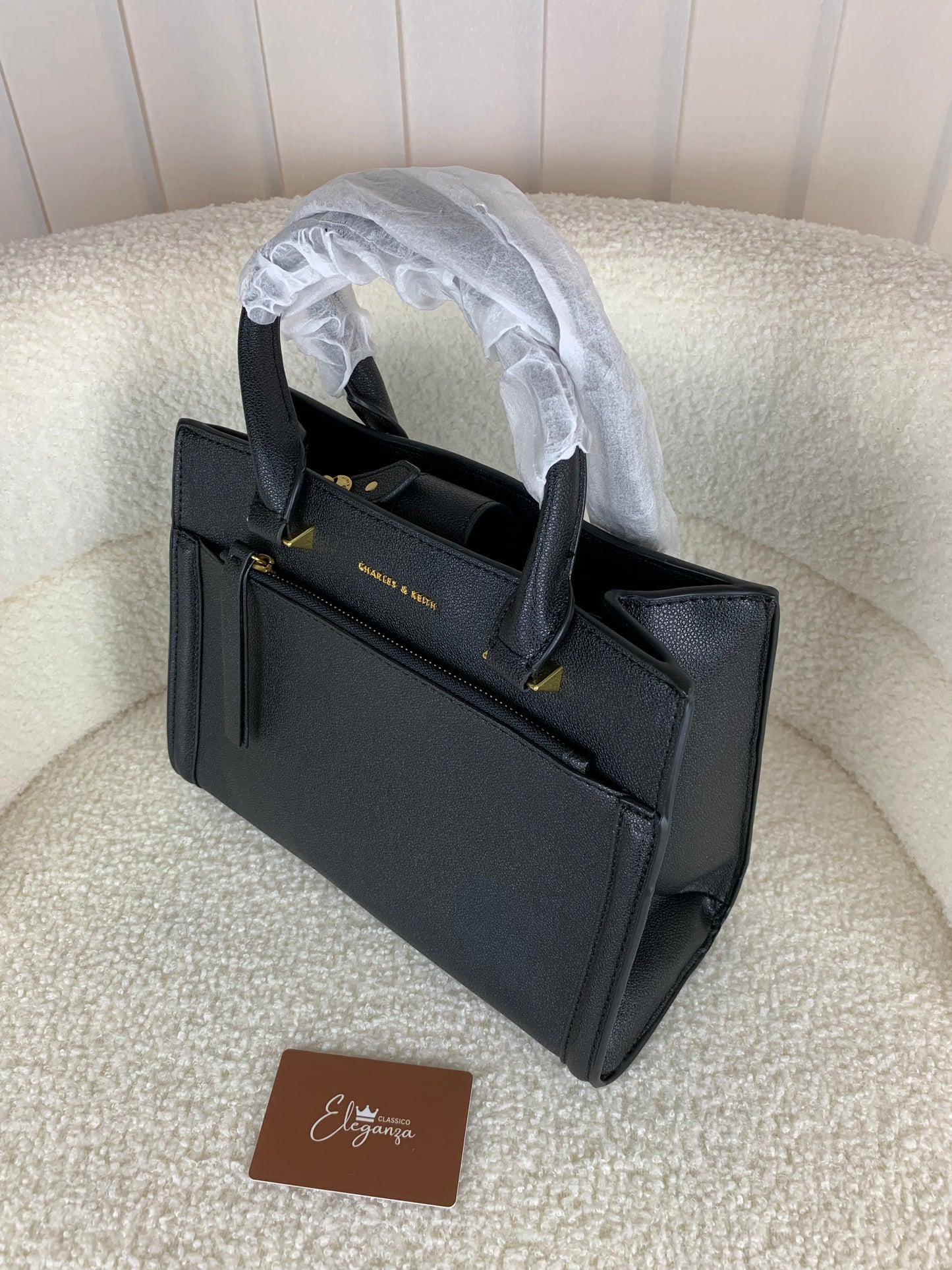 C&K Double Handle Front Zip Tote