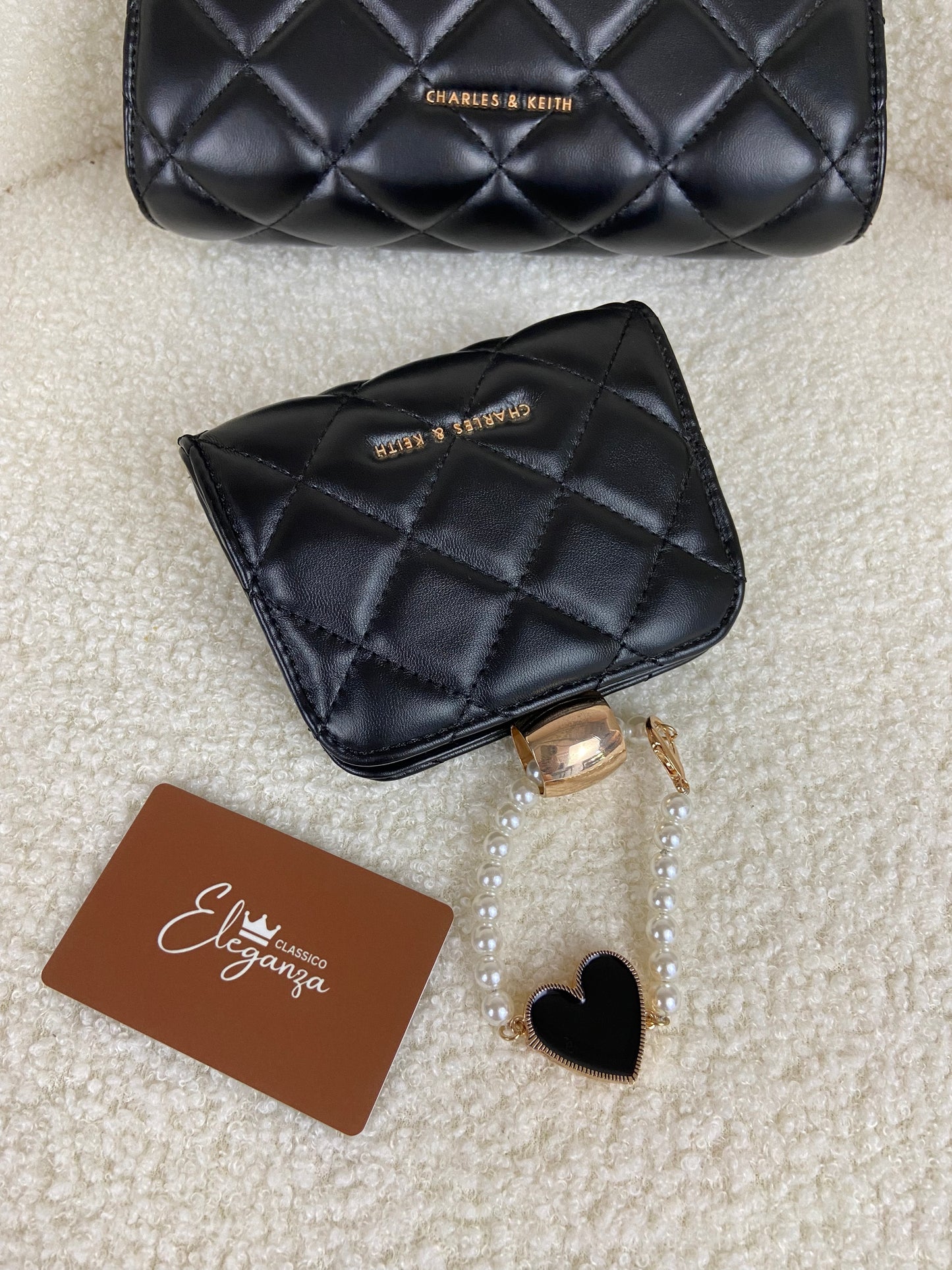 C&K Gift Set: Mini Quilted Chain Bag