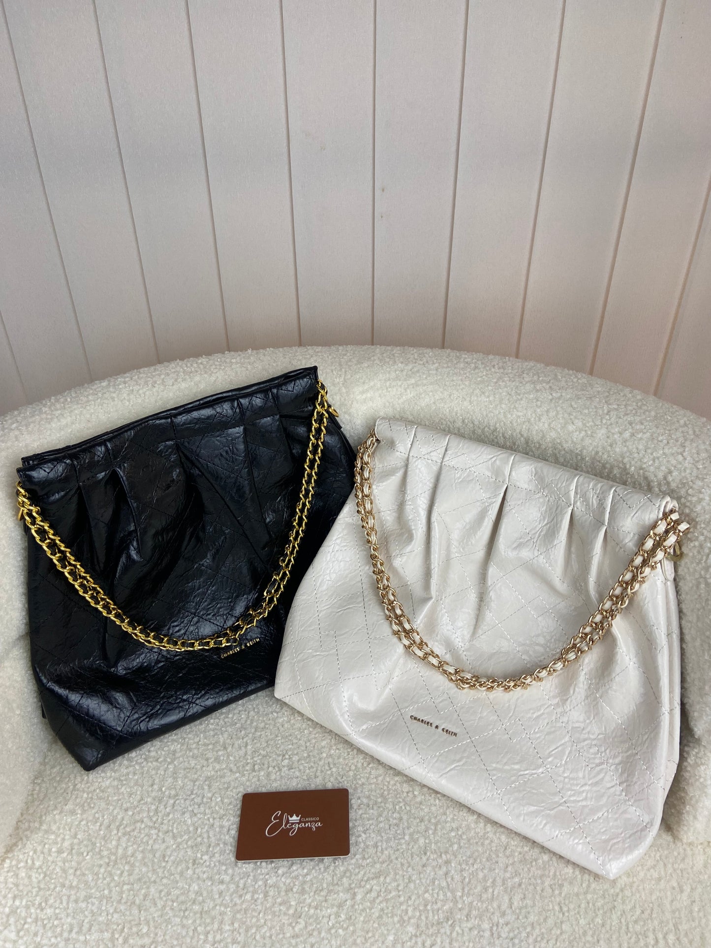 C&K Duo Double Chain Hobo Bag