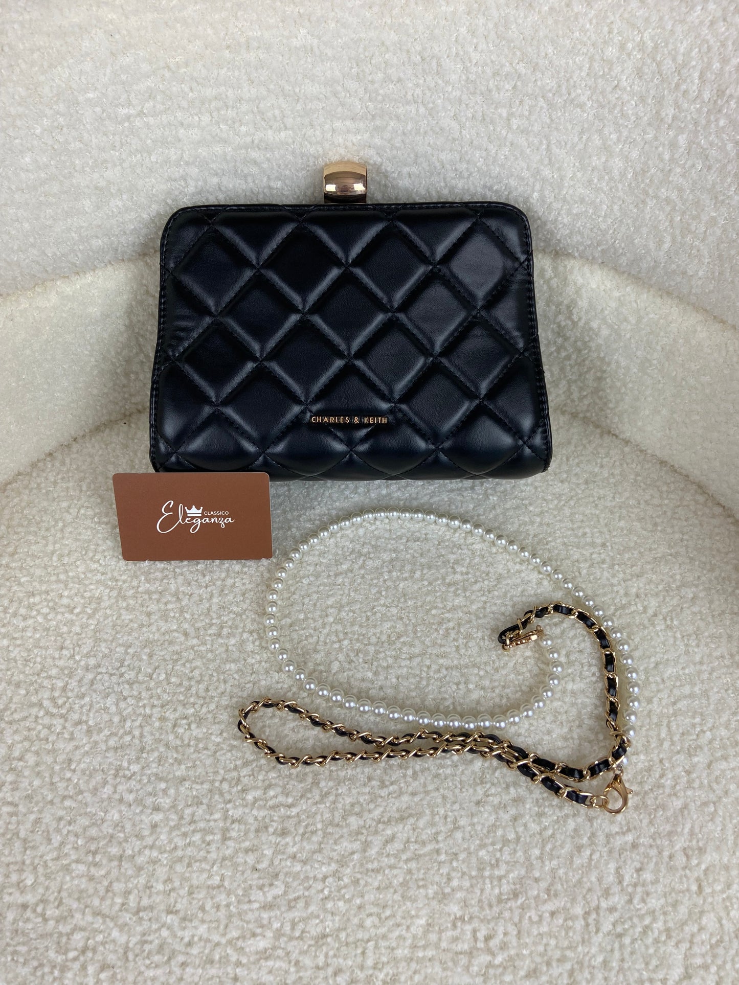 C&K Gift Set: Mini Quilted Chain Bag