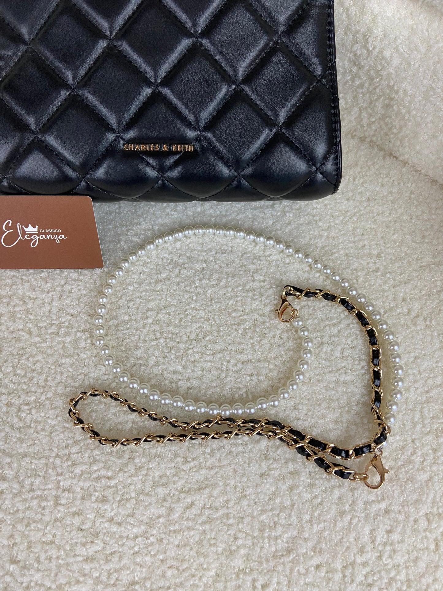 C&K Gift Set: Mini Quilted Chain Bag