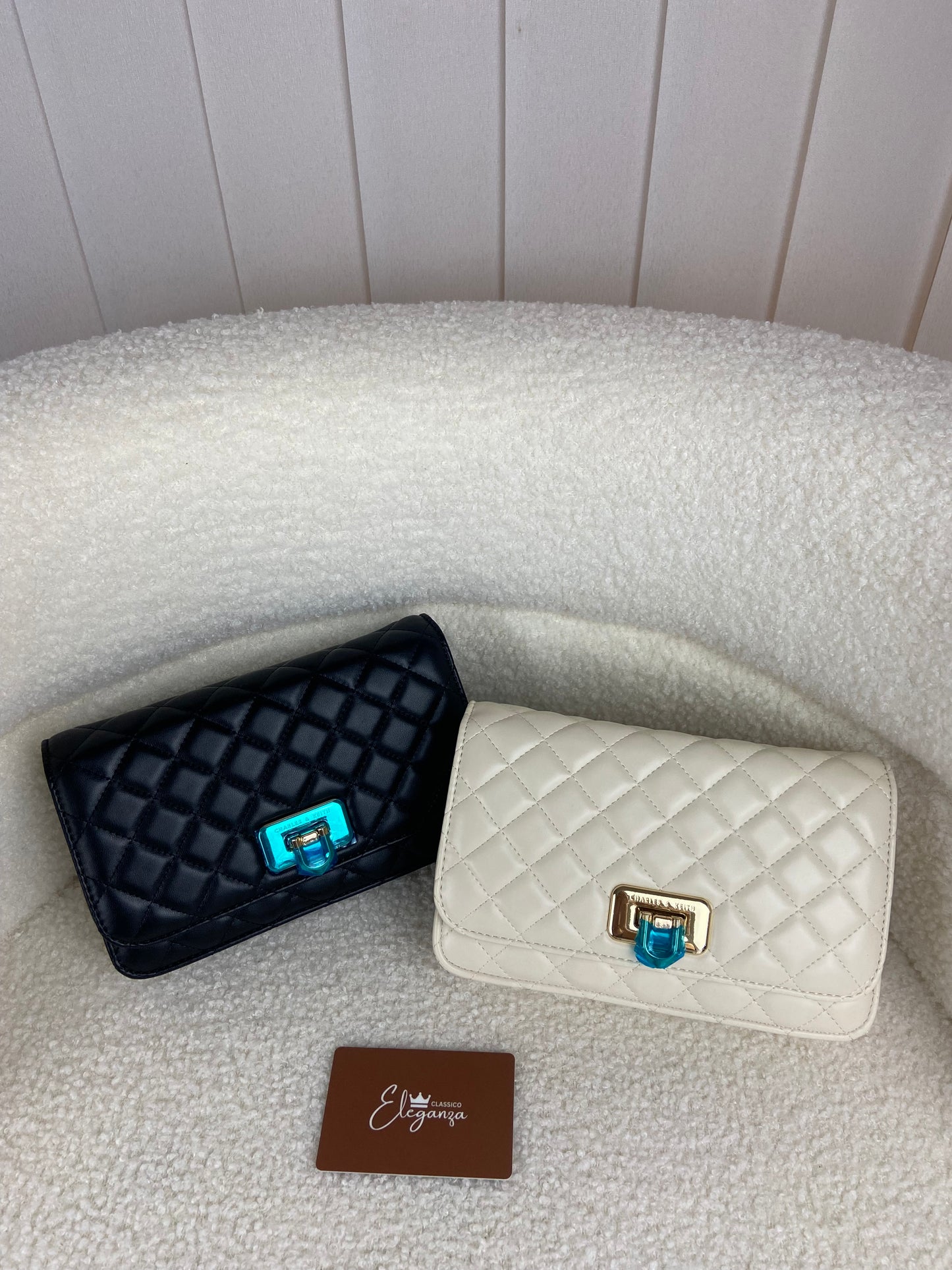 C&K Quilted Flip-Lock Clutch