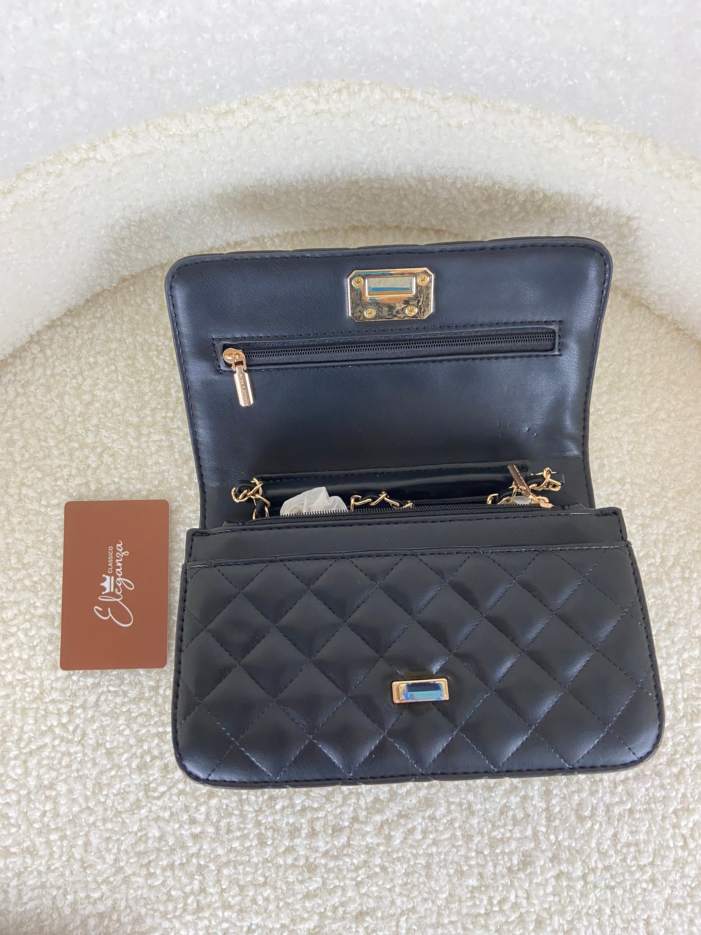 C&K Quilted Flip-Lock Clutch