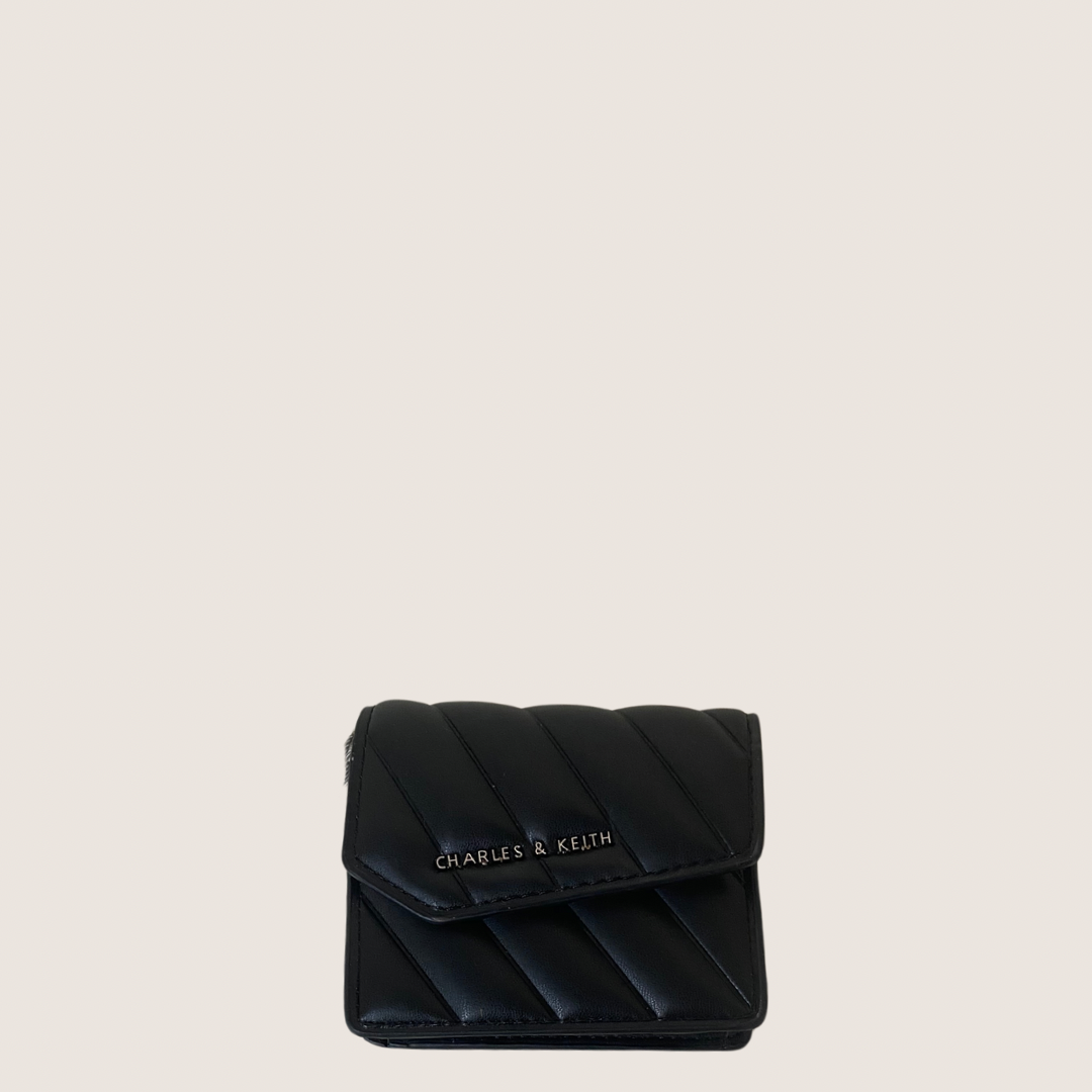 C&K Asymmetric Flap Panelled Wallet