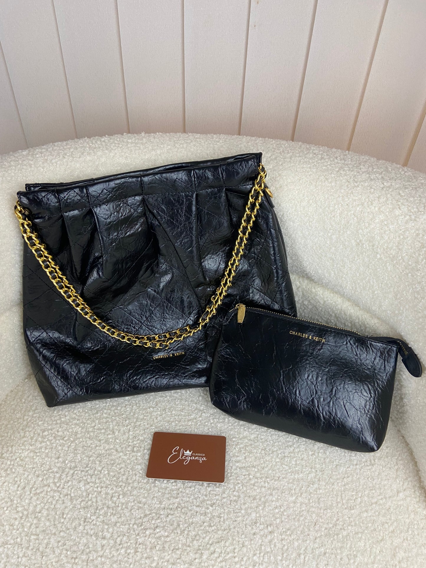 C&K Duo Double Chain Hobo Bag