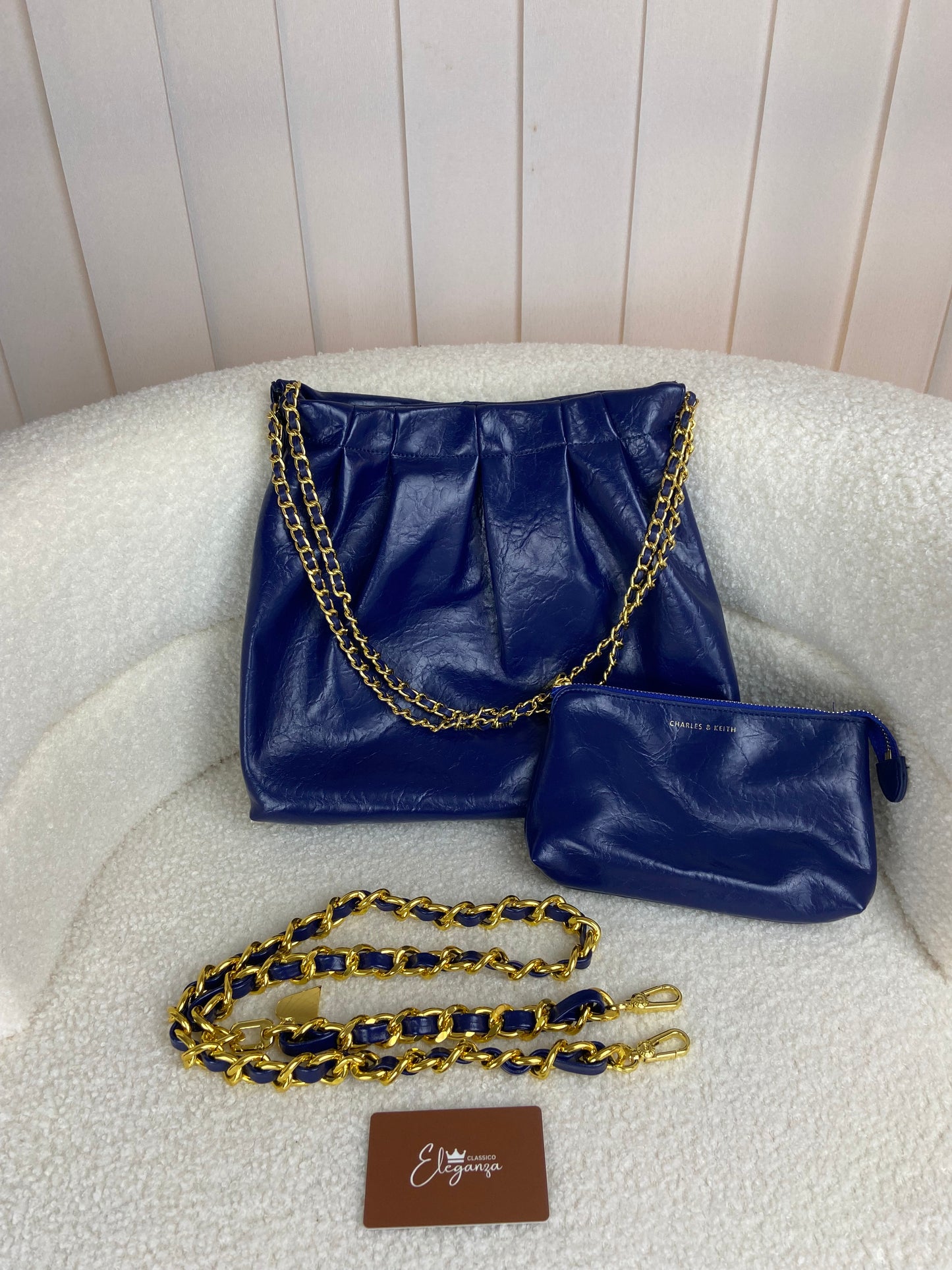 C&K Duo Double Chain Hobo Bag