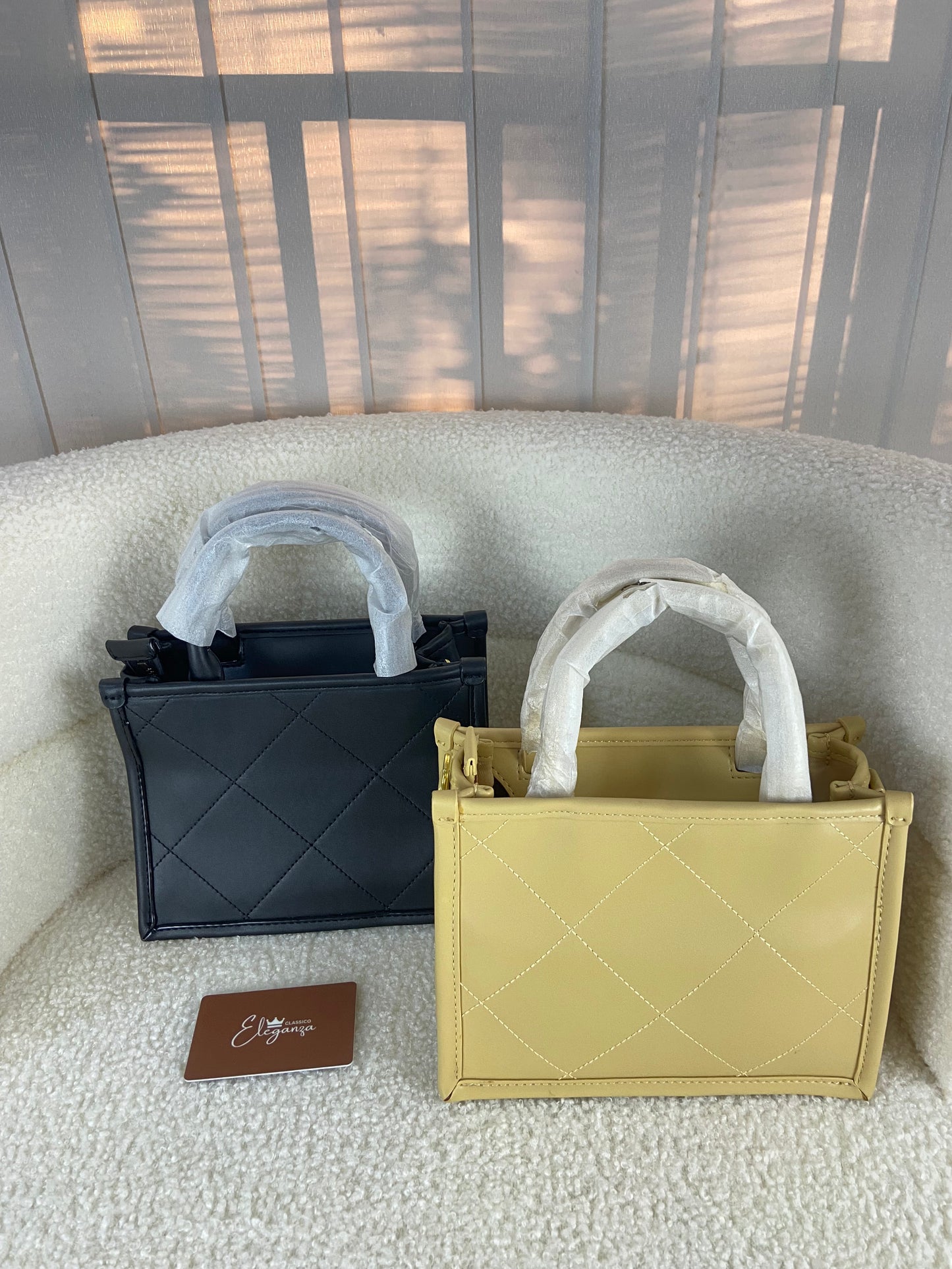 C&K Celia Quilted Double Handle Tote Bag