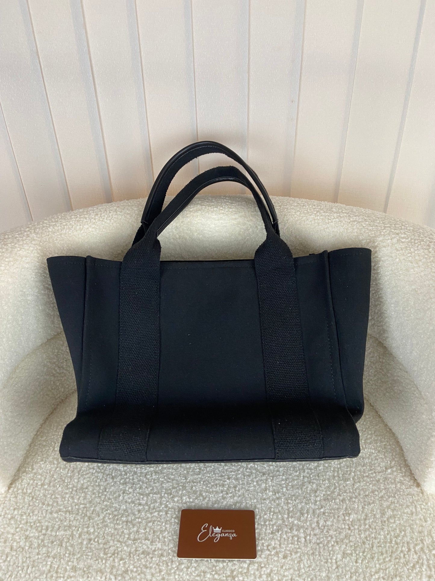 C&K Large Kay Canvas Contrast-Trim Tote Bag