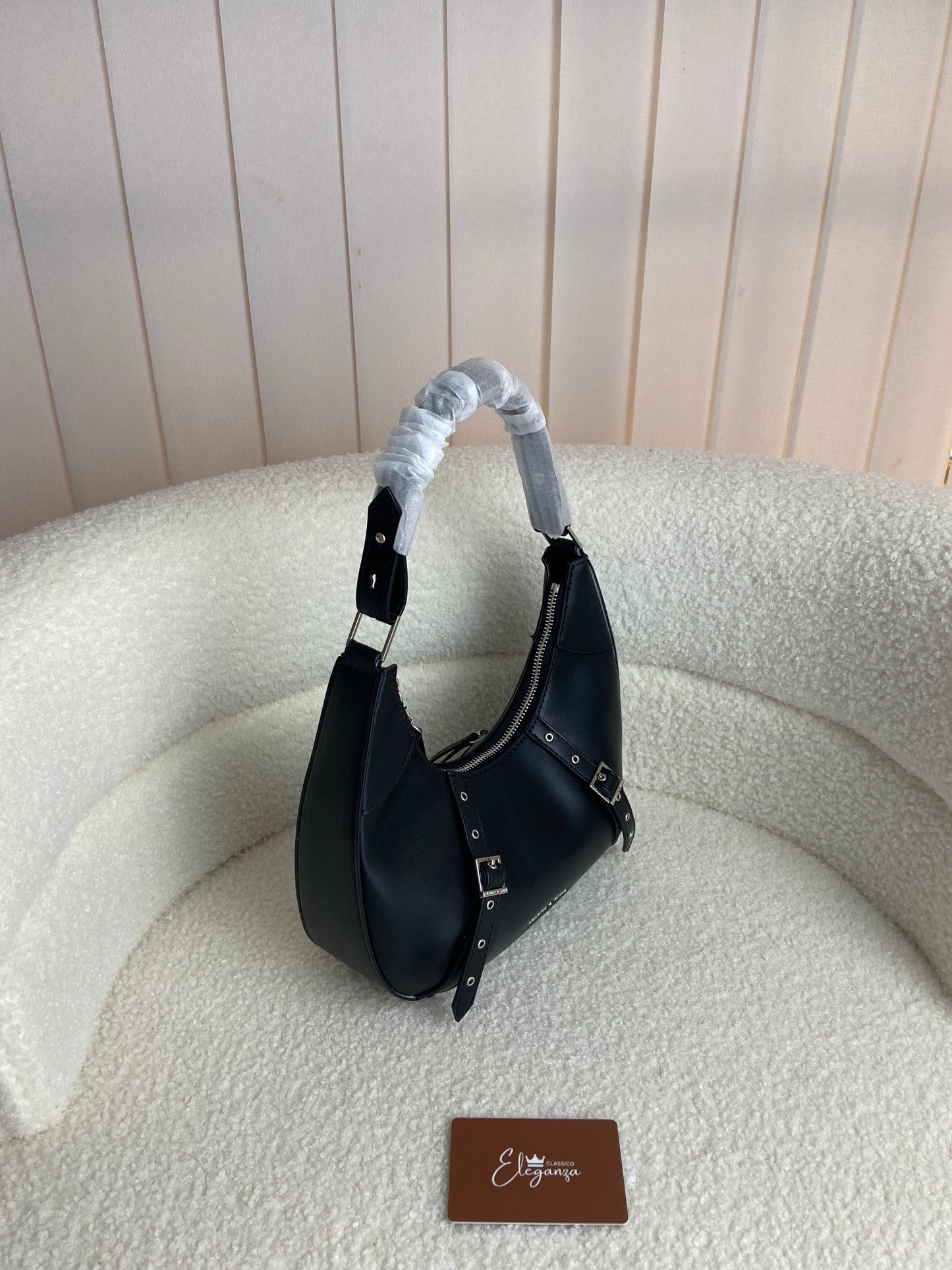 C&K Grommet Crescent Hobo Bag