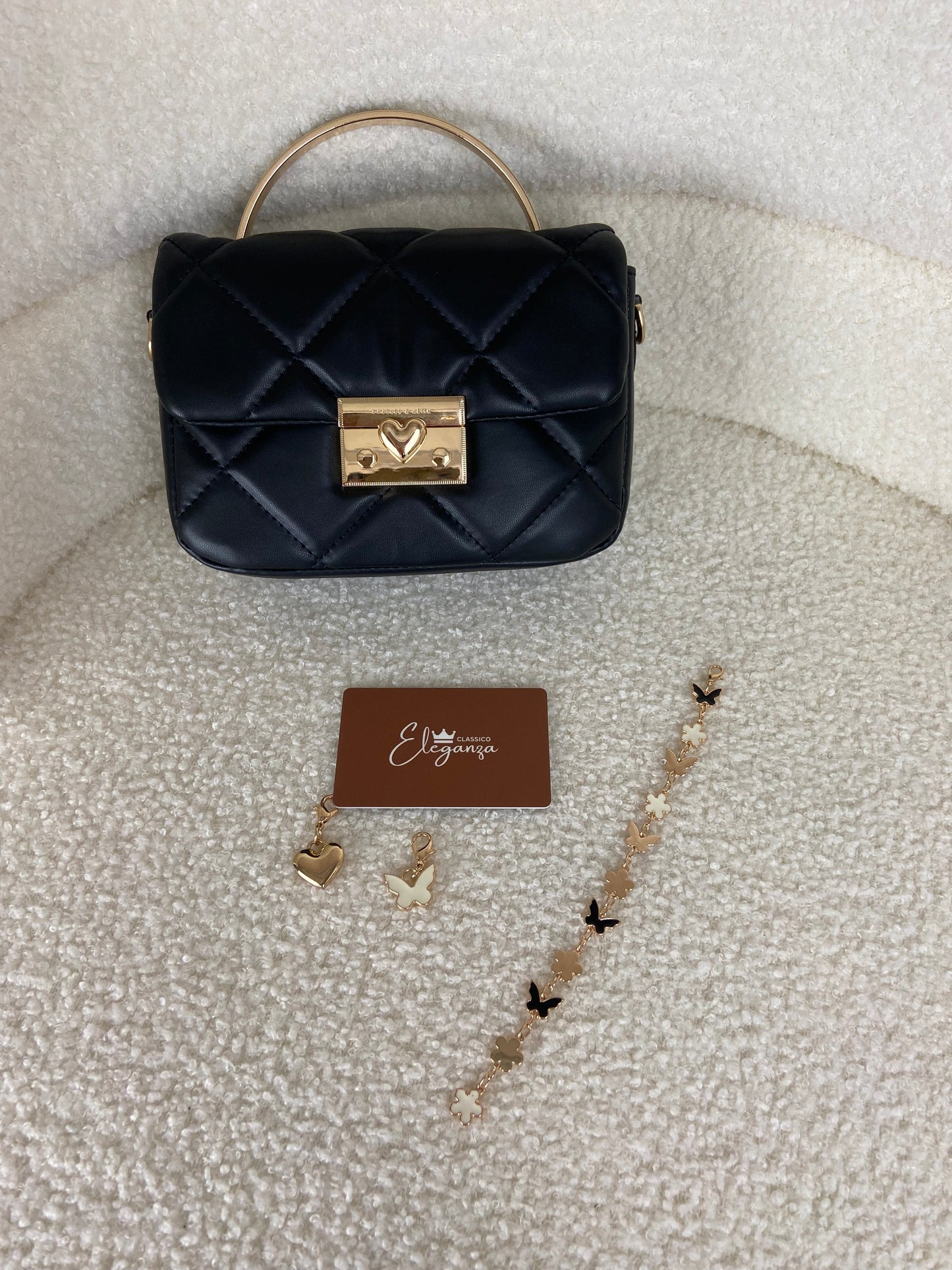 C&K Quilted Boxy Top Handle Bag