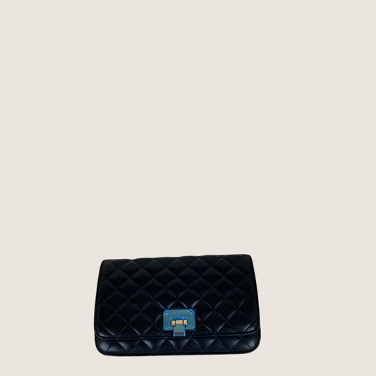 C&K Quilted Flip-Lock Clutch