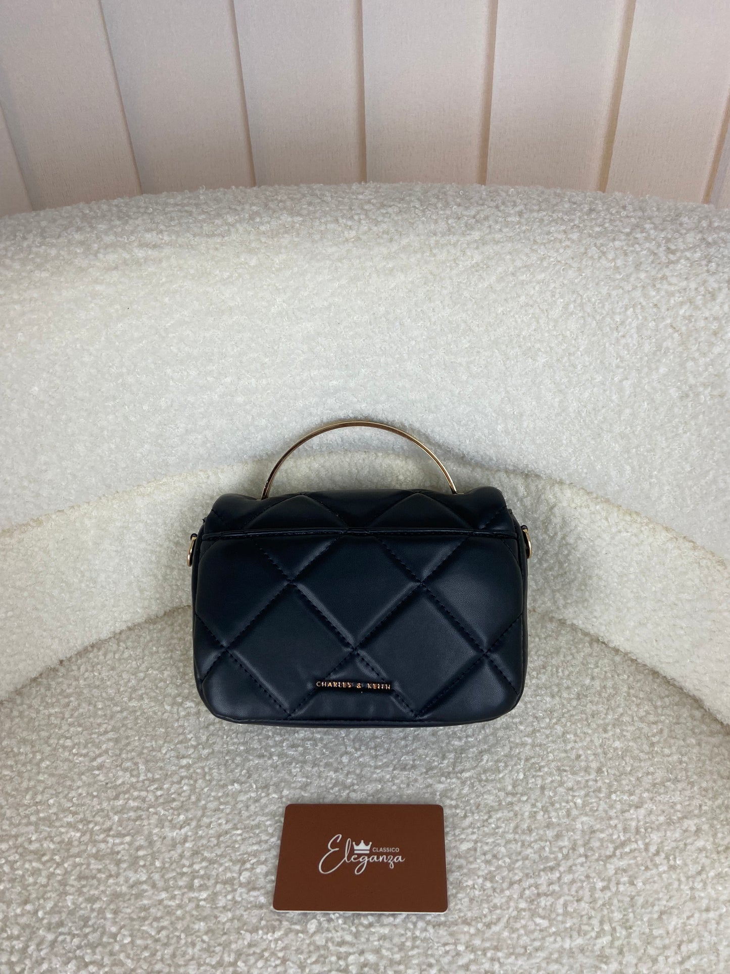 C&K Quilted Boxy Top Handle Bag