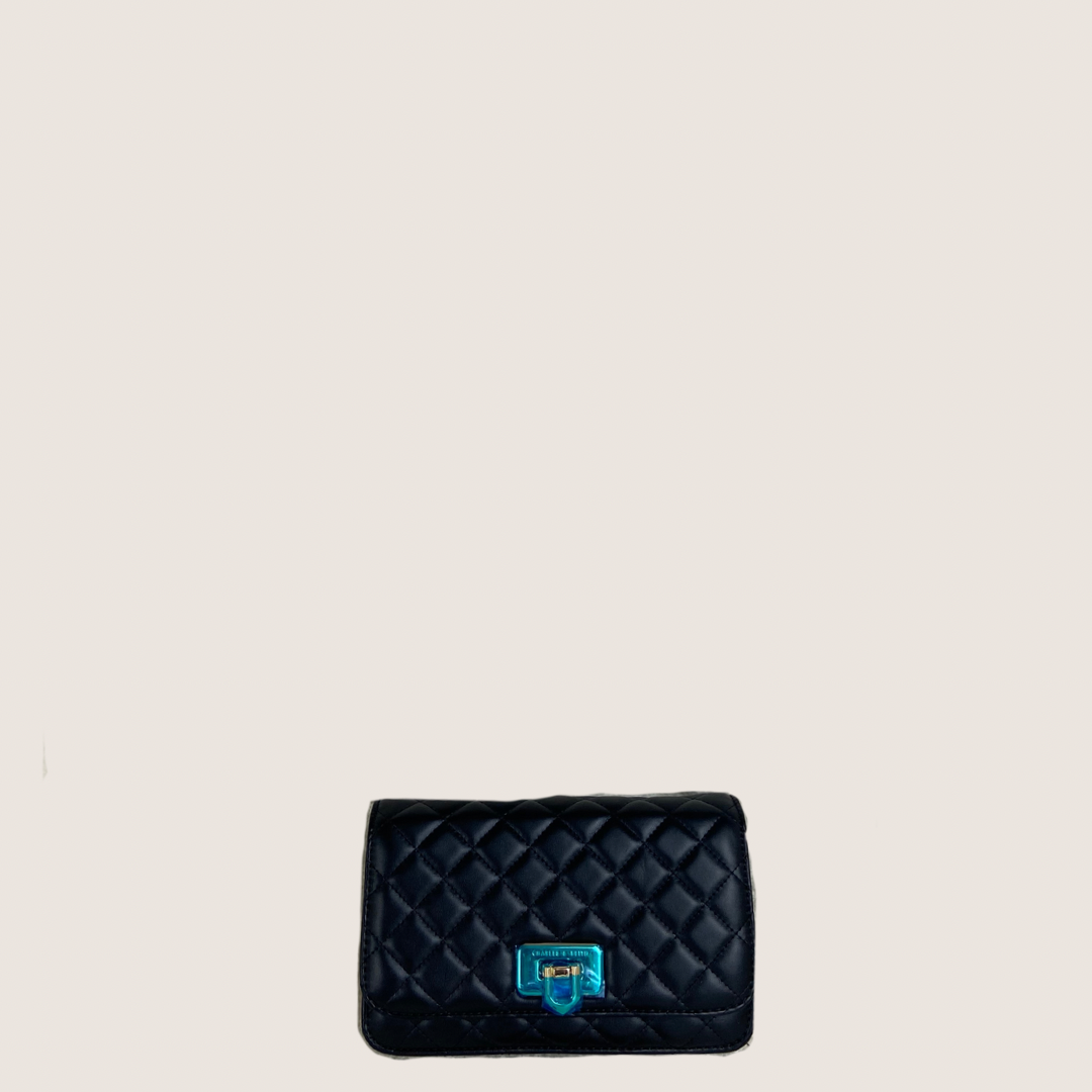 C&K Quilted Flip-Lock Clutch