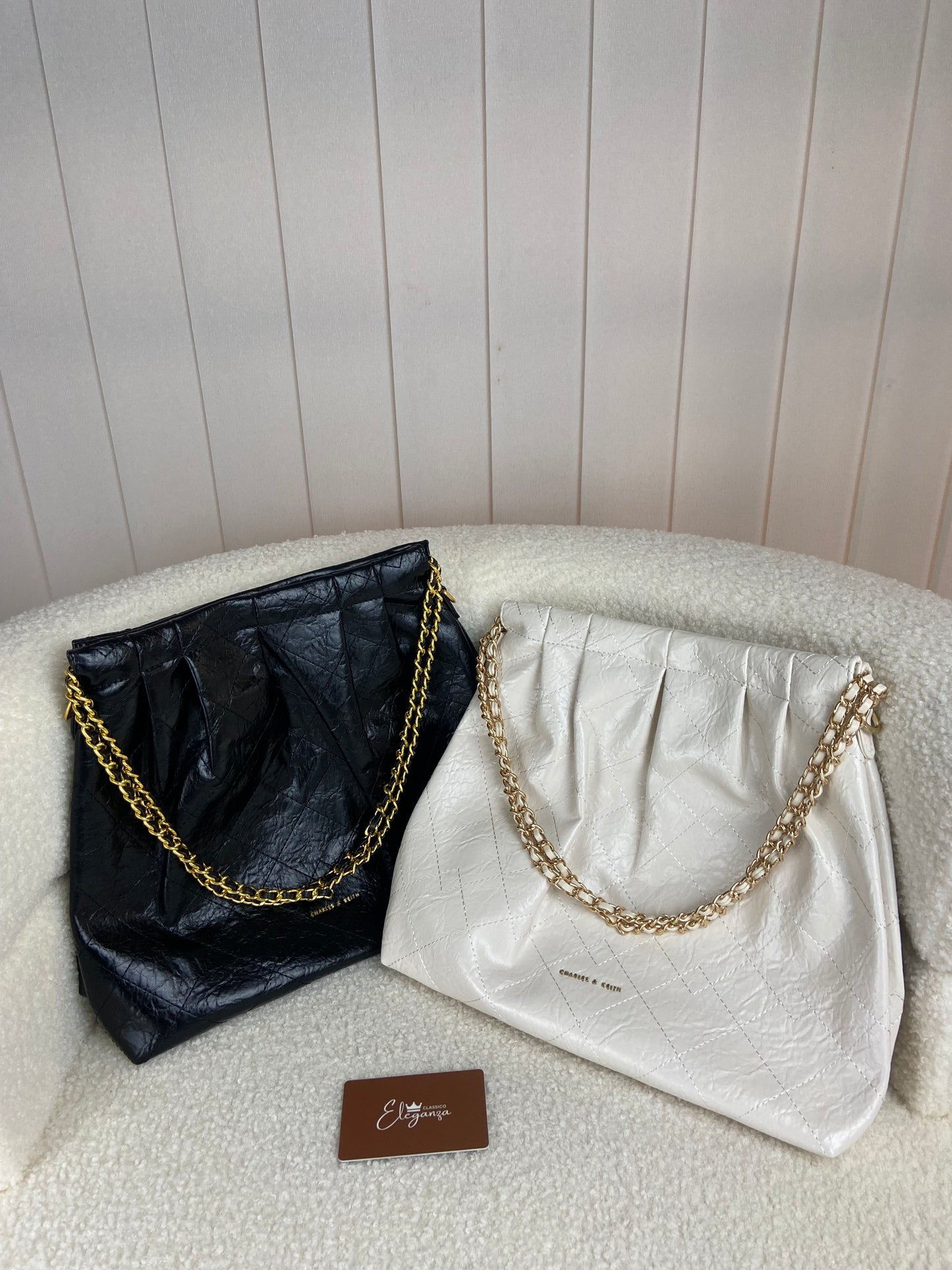 C&K Duo Double Chain Hobo Bag