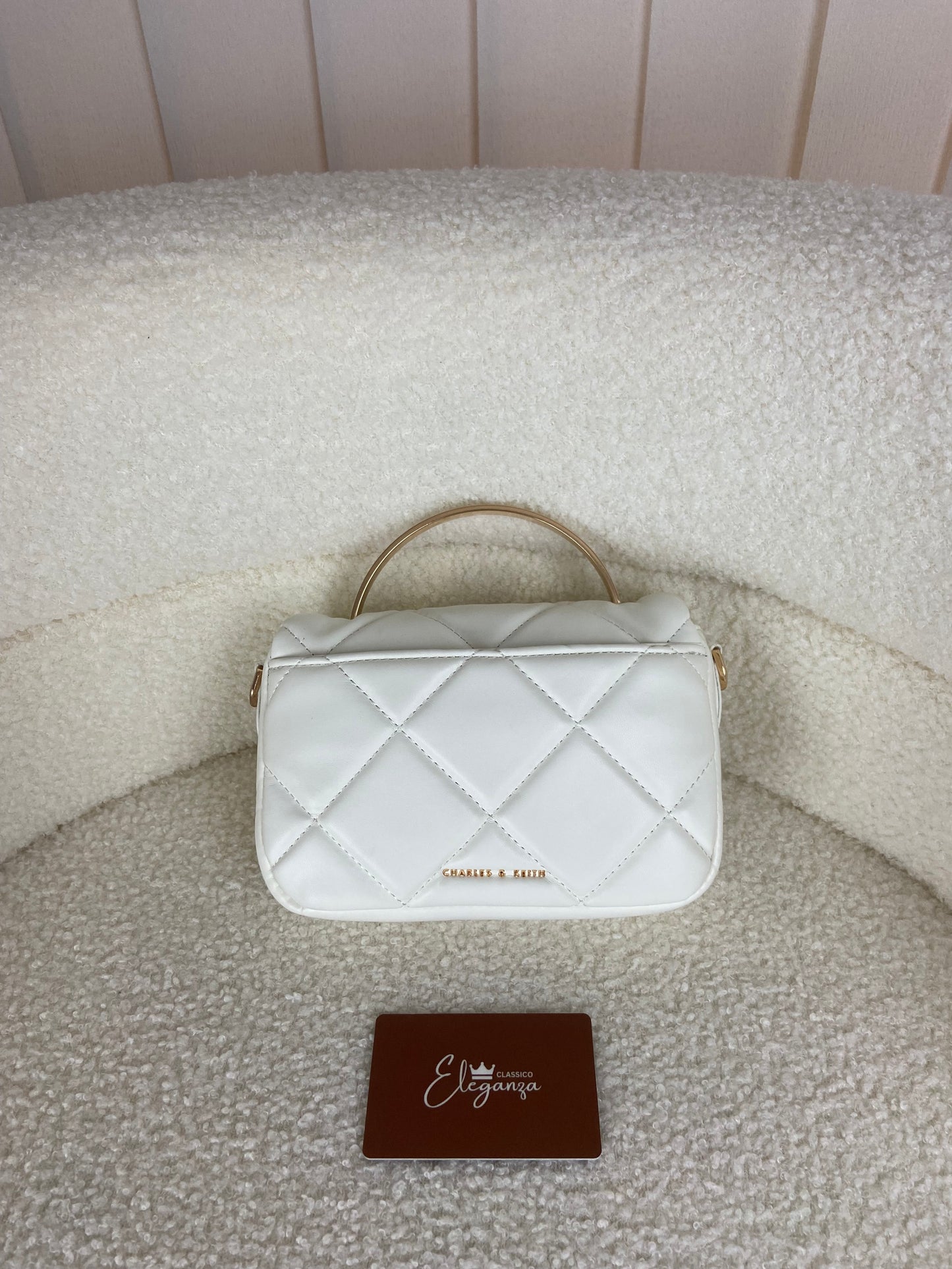 C&K Quilted Boxy Top Handle Bag