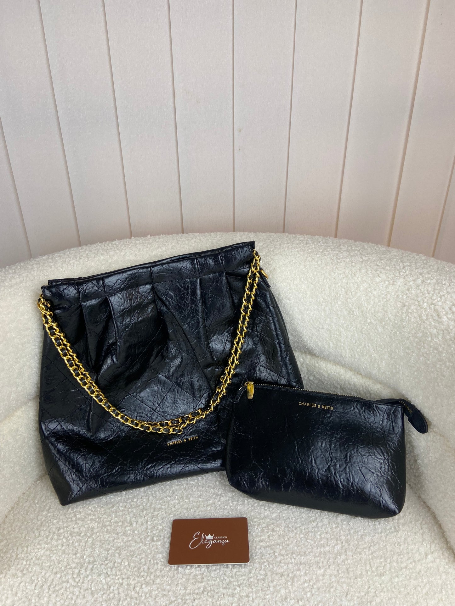 C&K Duo Double Chain Hobo Bag