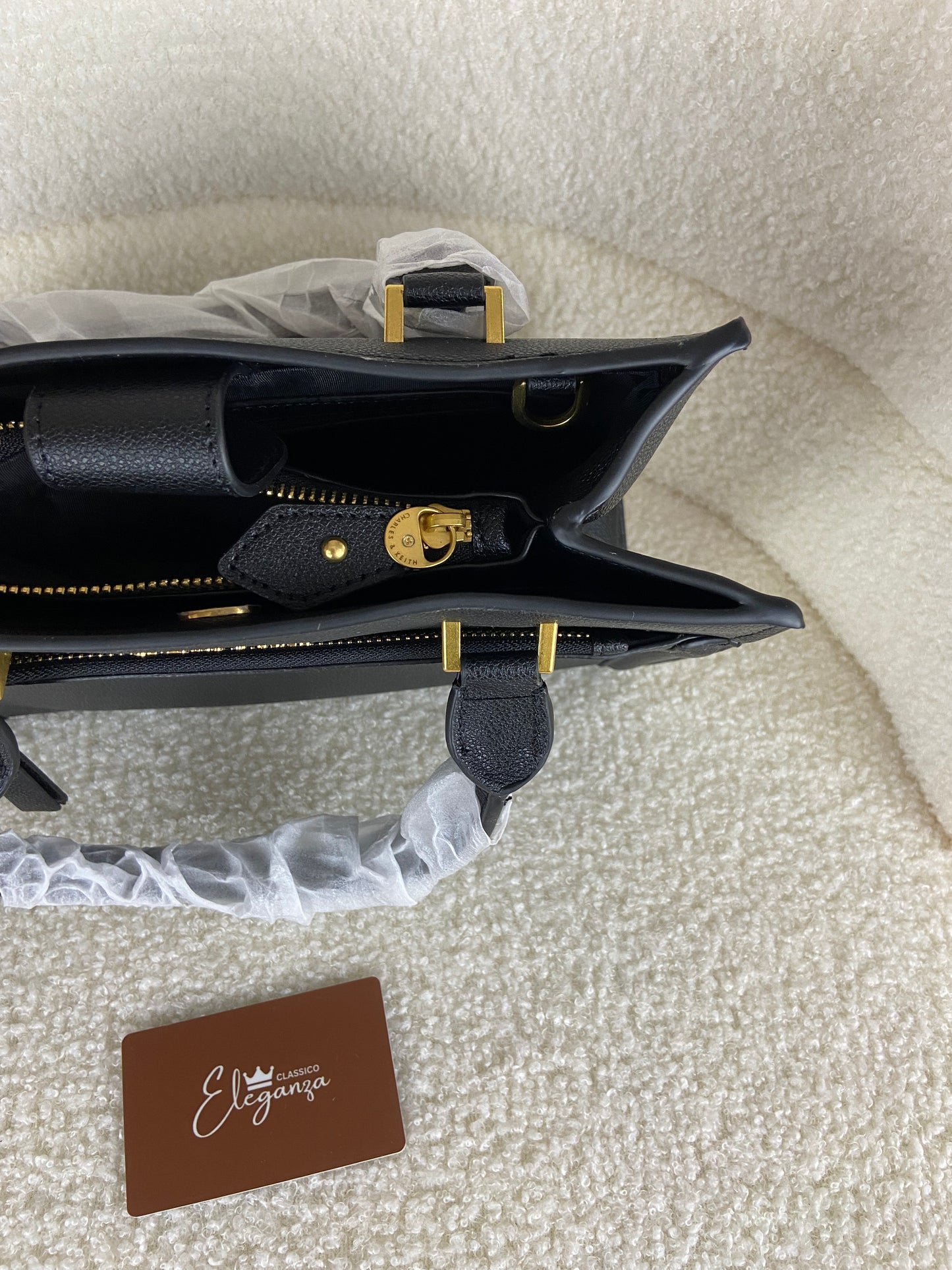 C&K Double Handle Front Zip Tote