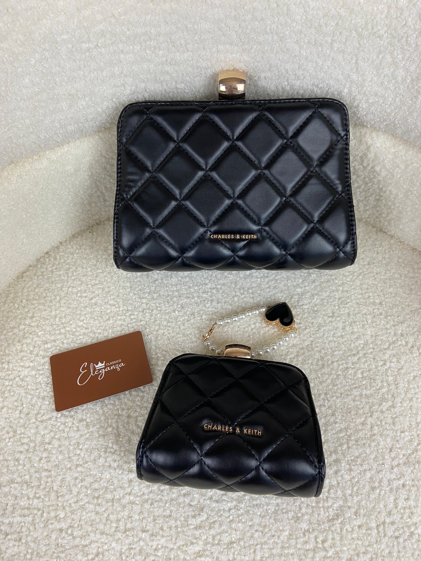 C&K Gift Set: Mini Quilted Chain Bag