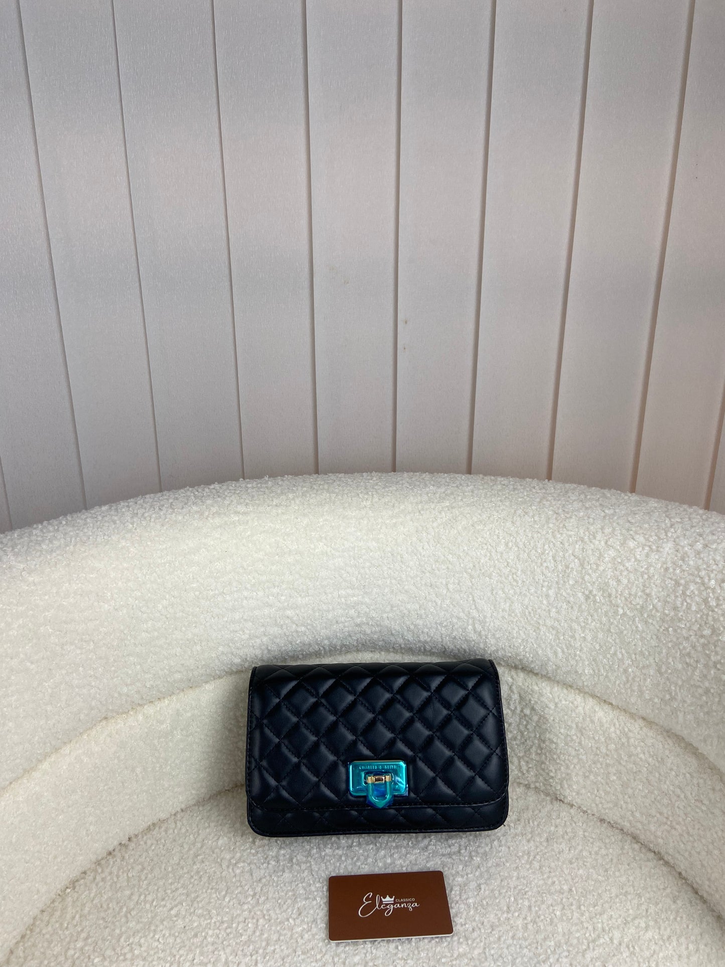 C&K Quilted Flip-Lock Clutch