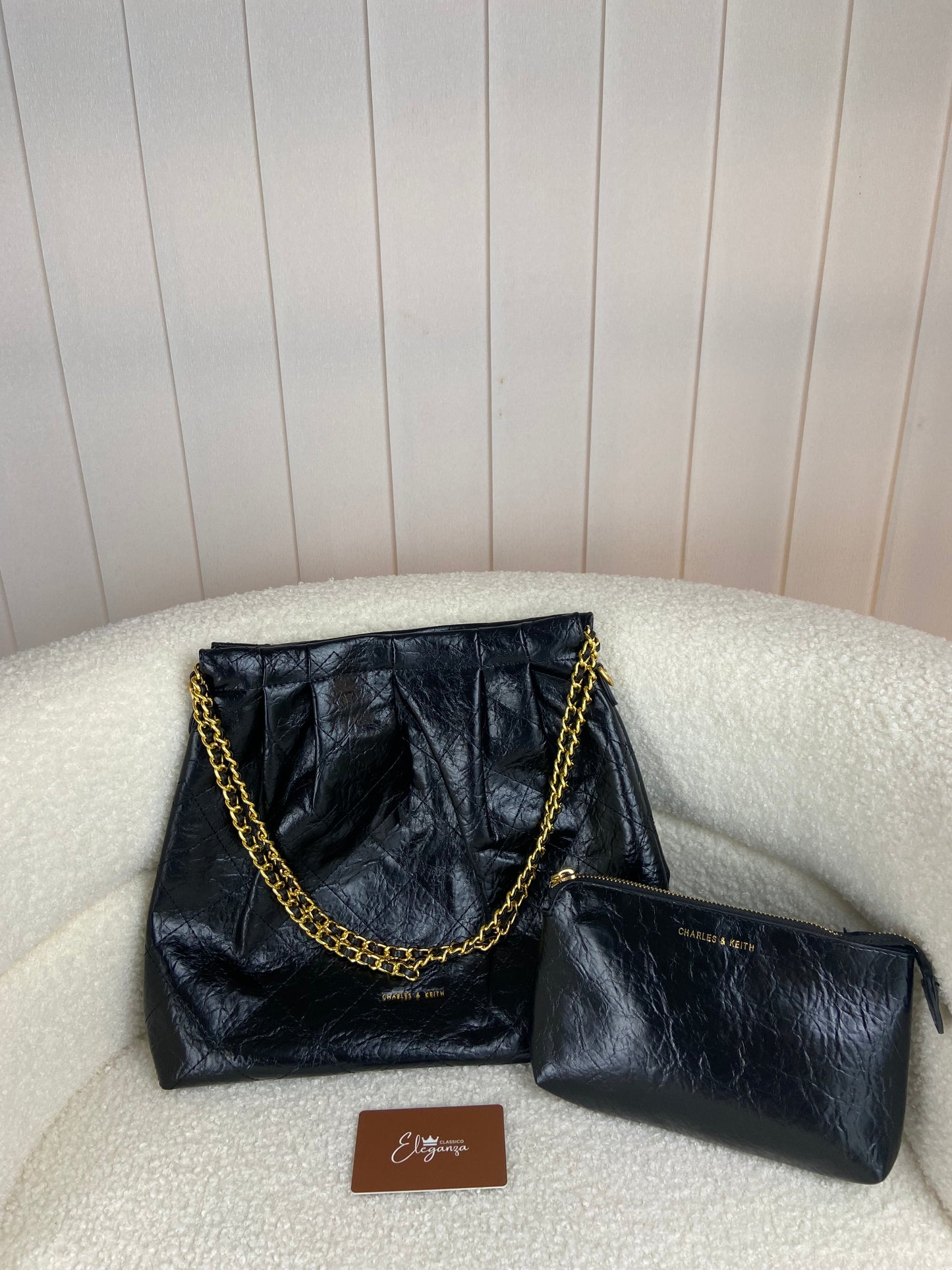 C&K Duo Double Chain Hobo Bag