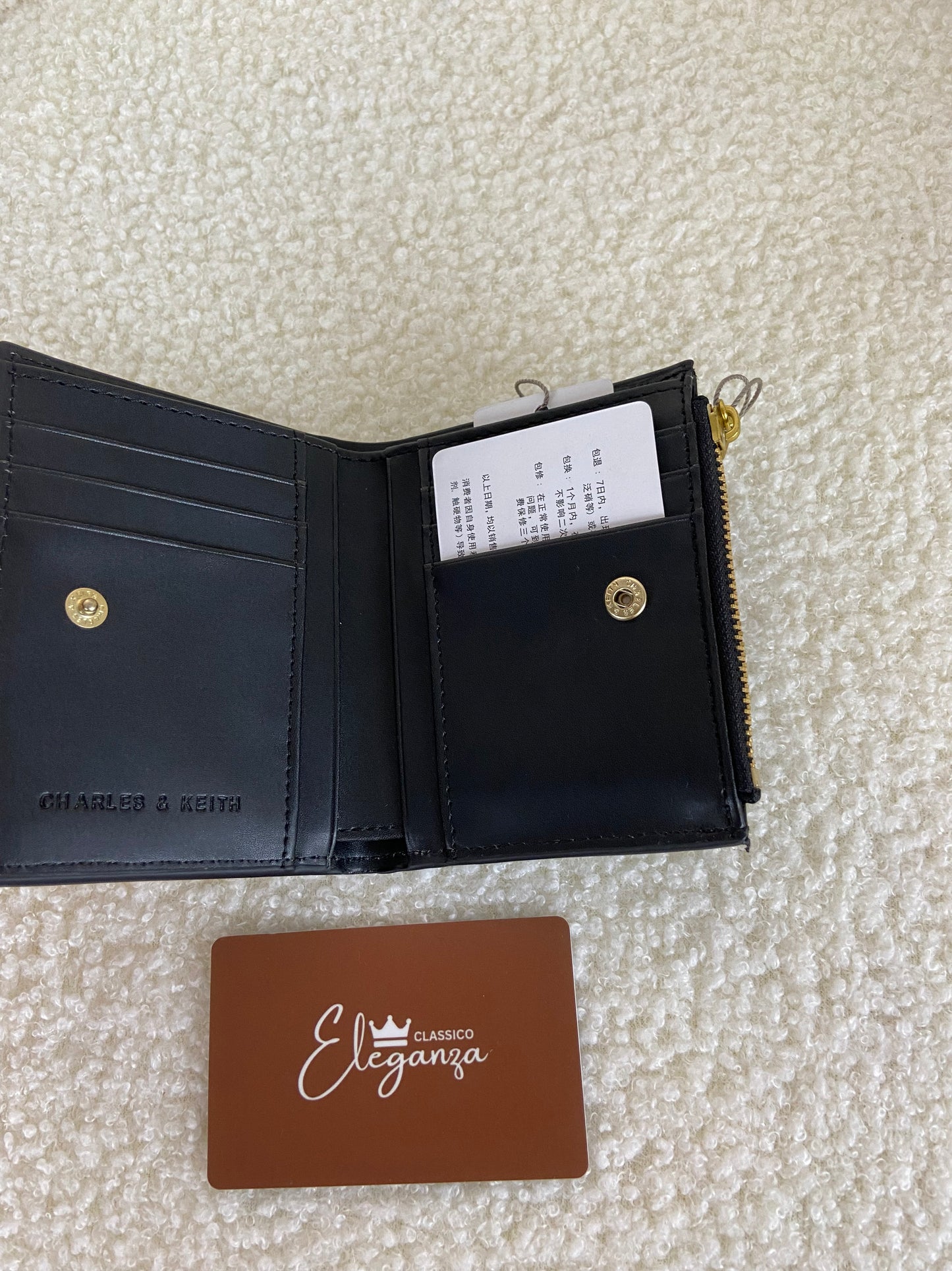 C&K Apolline Textured Top-Zip Wallet