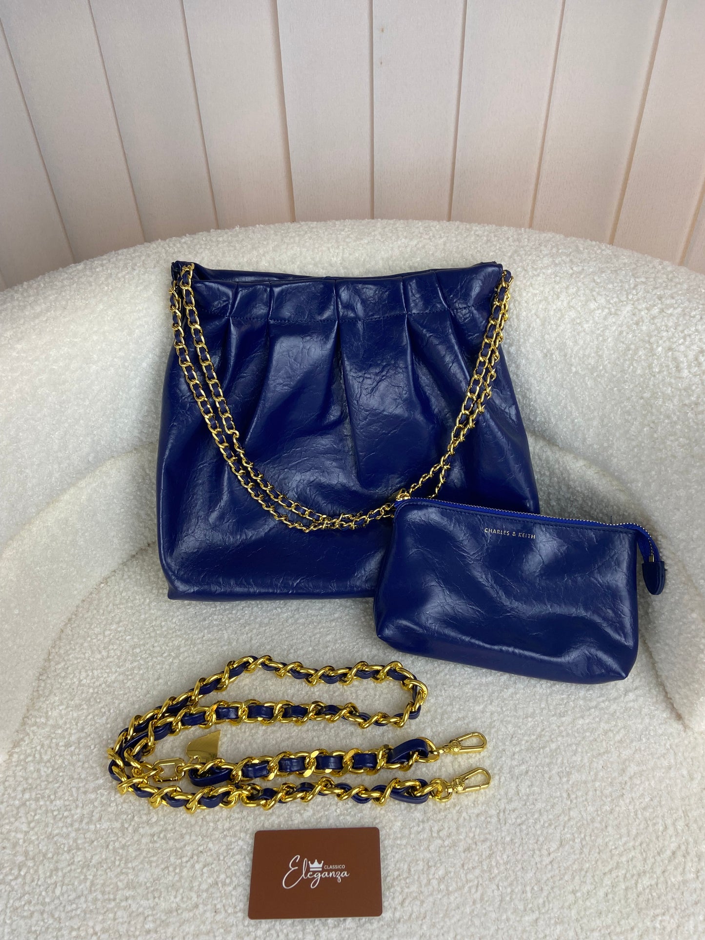 C&K Duo Double Chain Hobo Bag