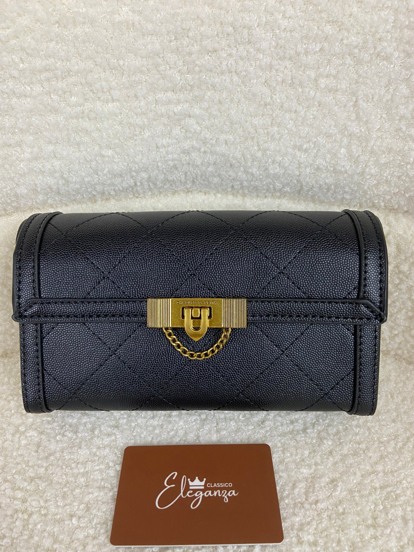 C&K Tallulah Quilted Push-Lock Clutch