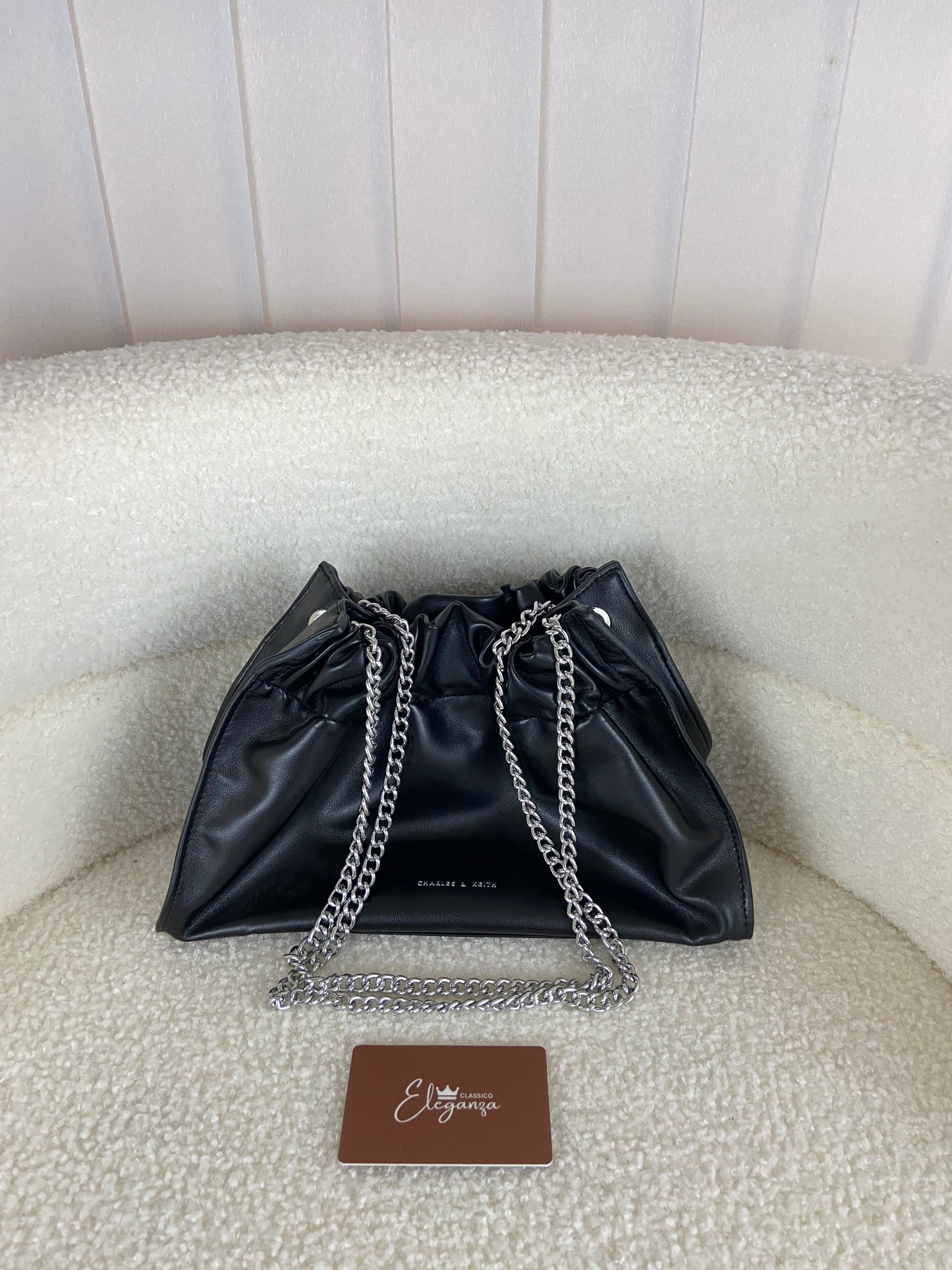 C&K Cyrus Slouchy Chain-Handle Bag