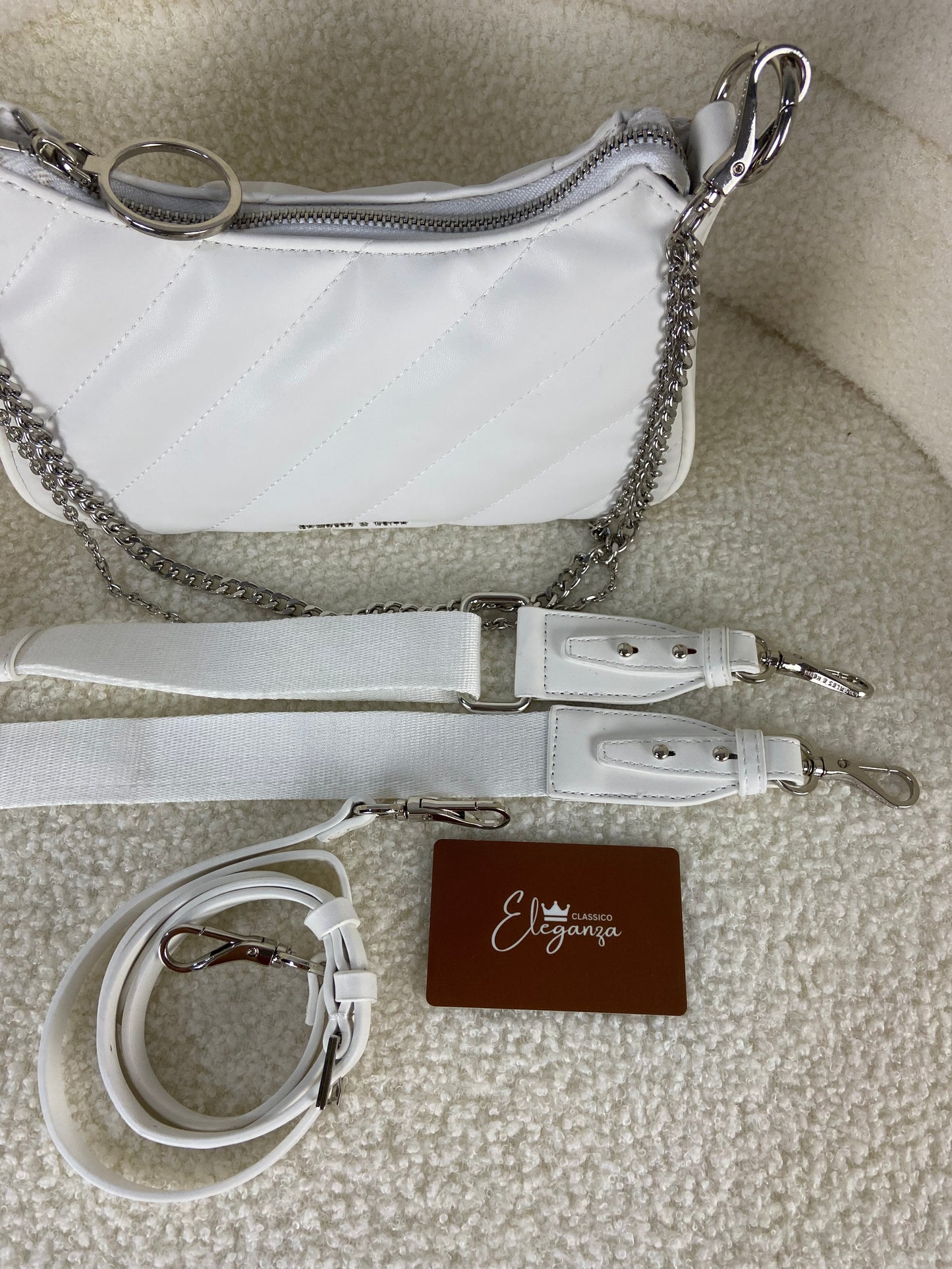 C&K Philomena Puffy Chain-Strap Crossbody Bag