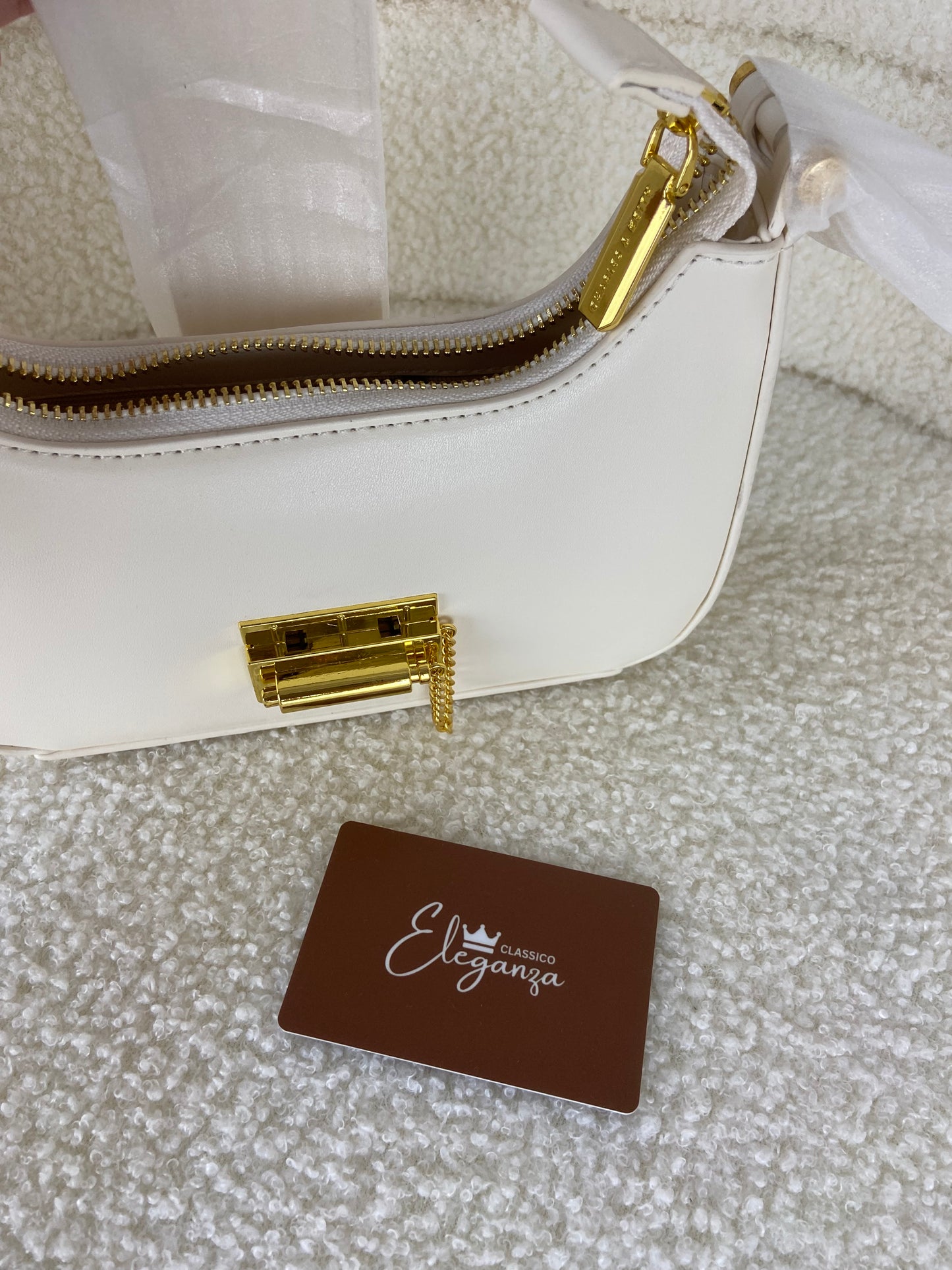 C&K Metallic Accent Belted Bag