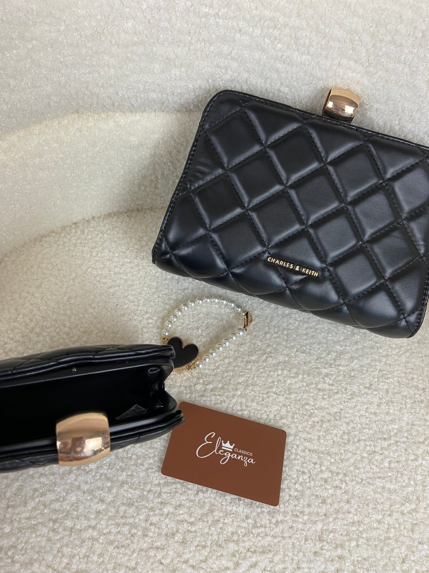 C&K Gift Set: Mini Quilted Chain Bag