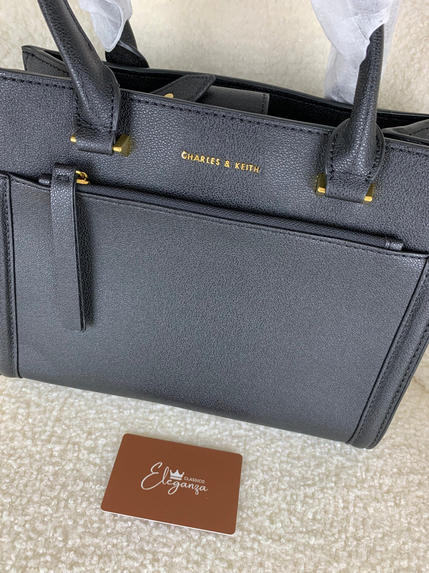 C&K Double Handle Front Zip Tote