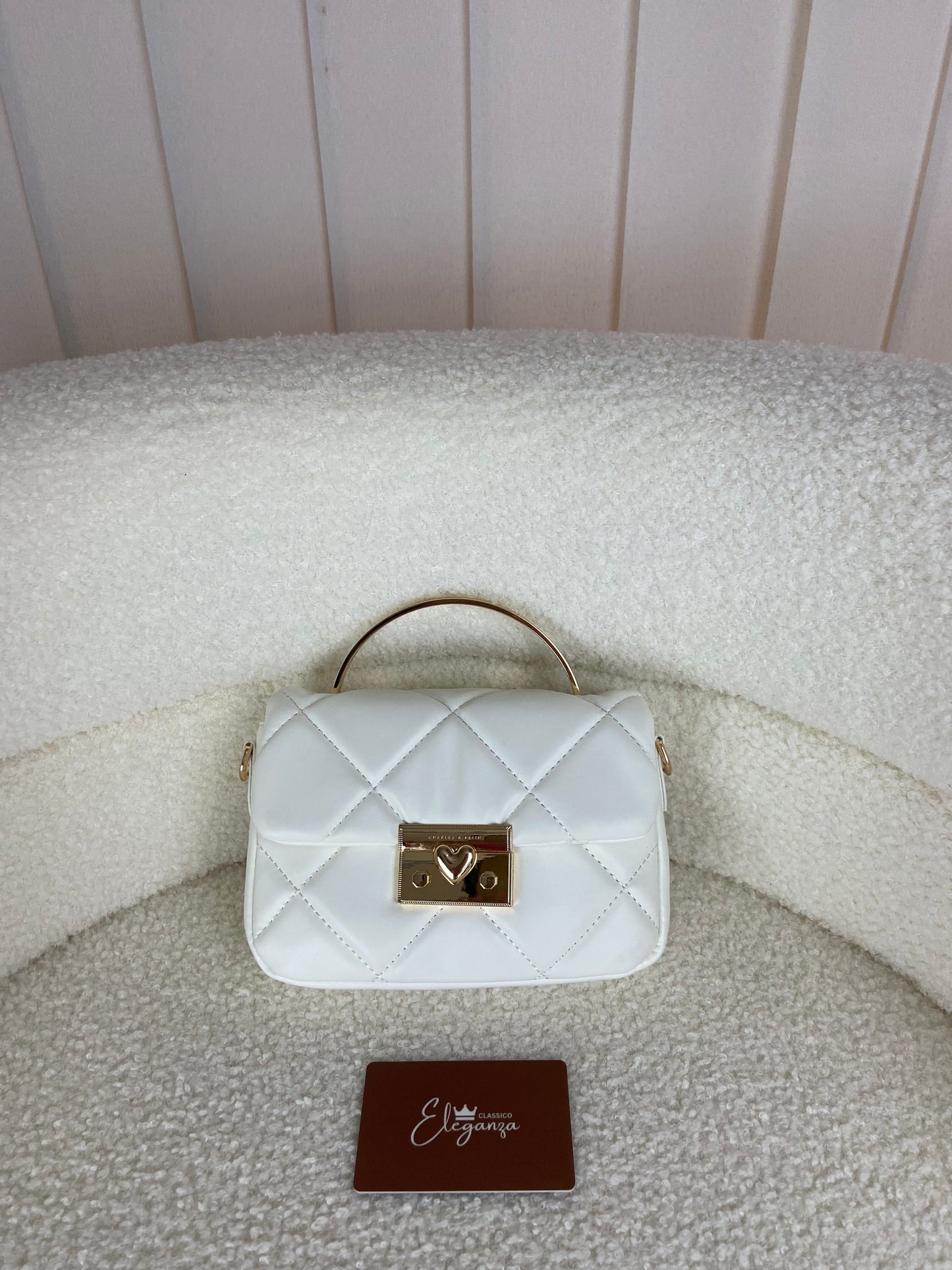 C&K Quilted Boxy Top Handle Bag