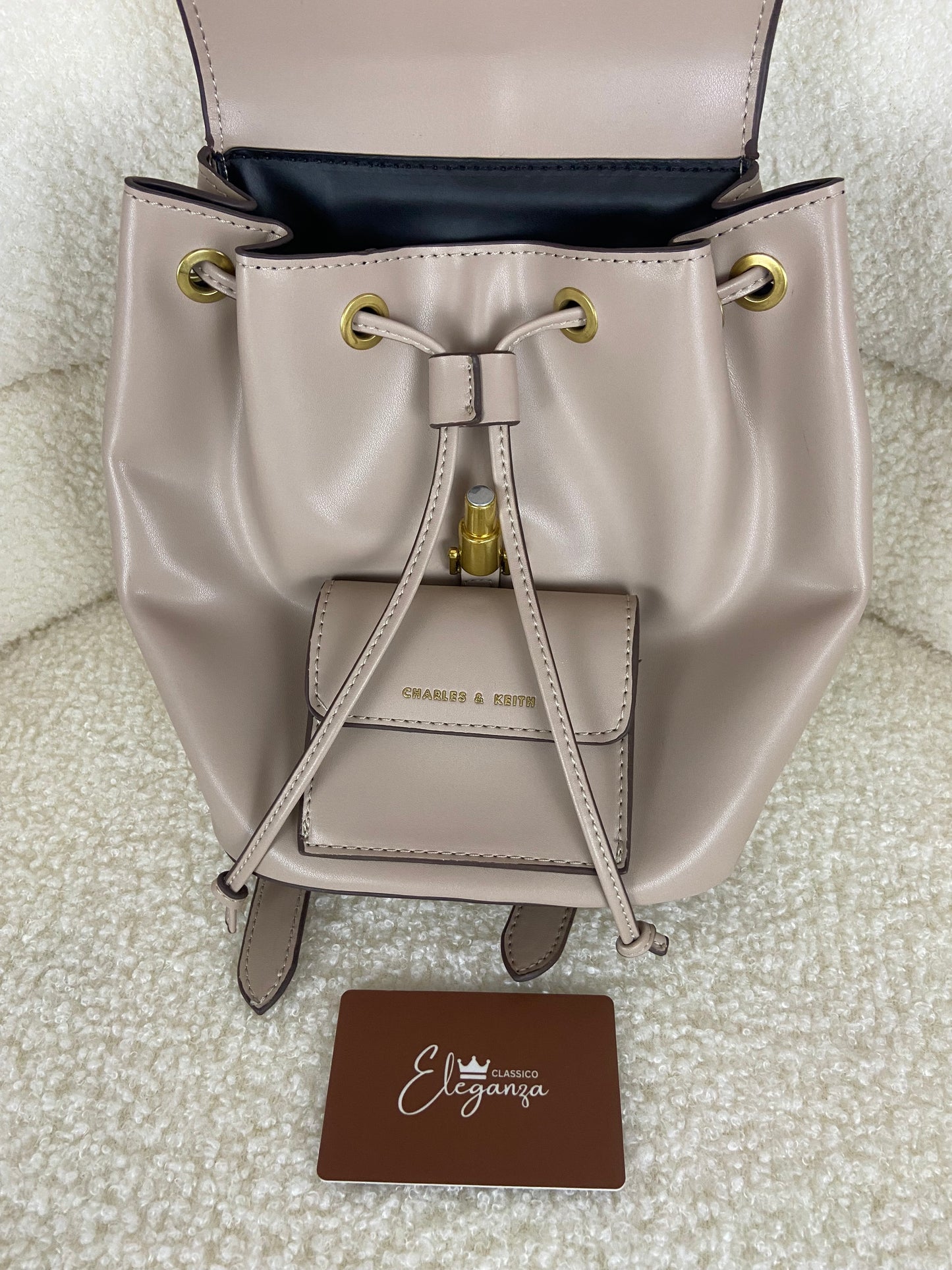 C&K Cesia Metallic Accent Backpack