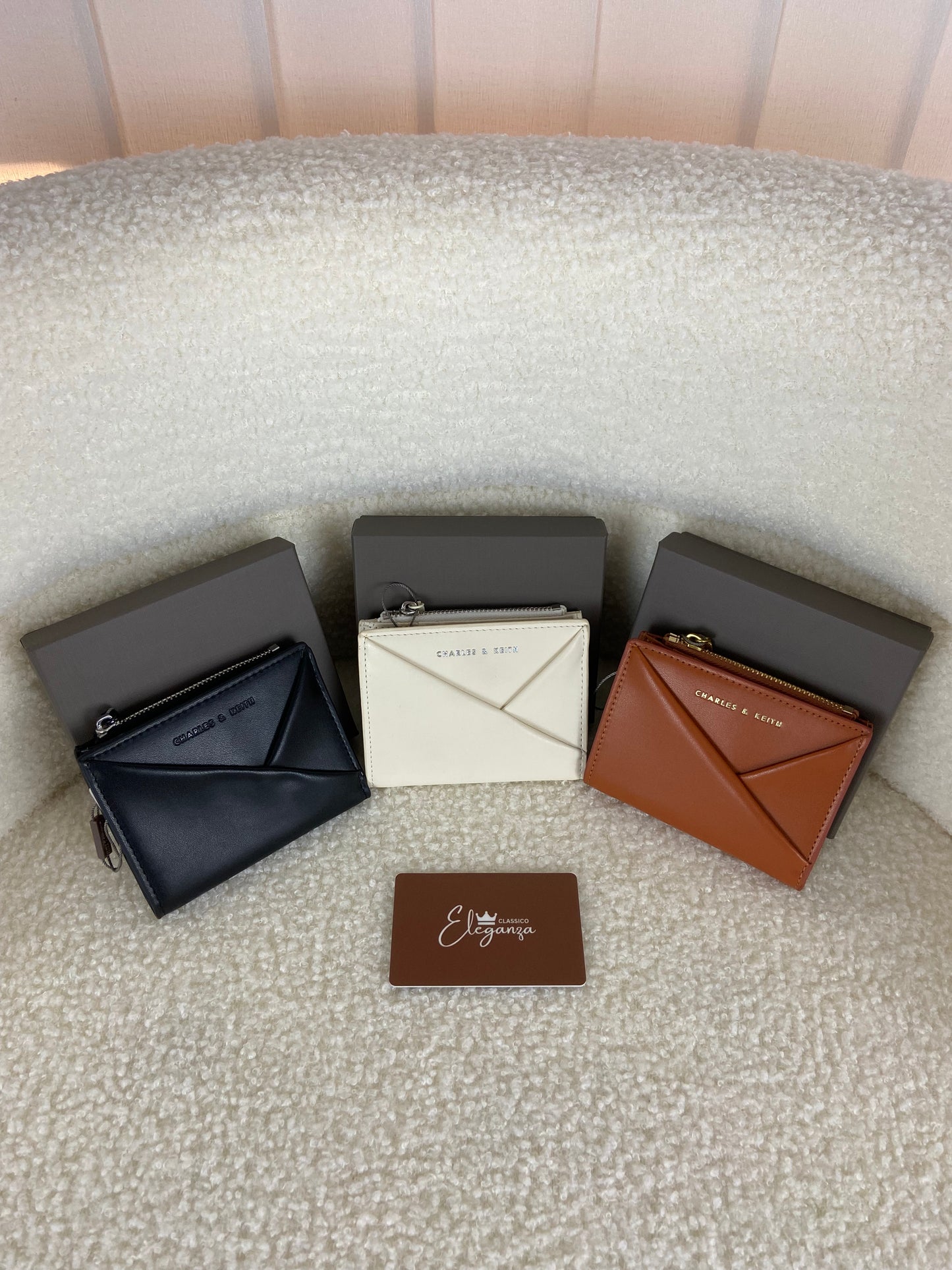 C&K Midori Geometric Top-Zip Wallet