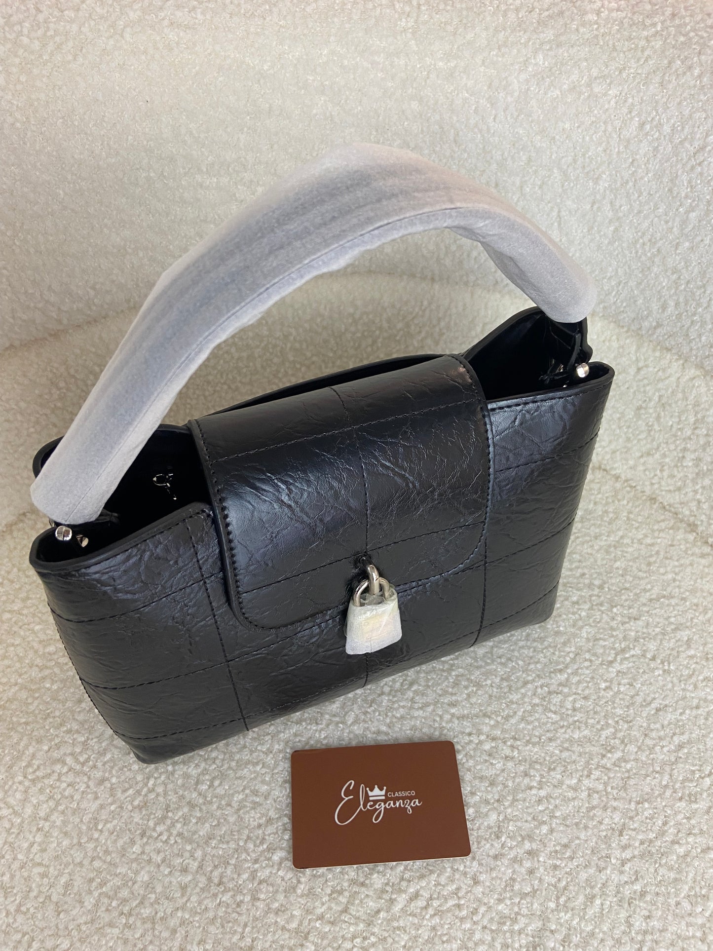 C&K Suki Crinkle-Effect Top Handle Bag