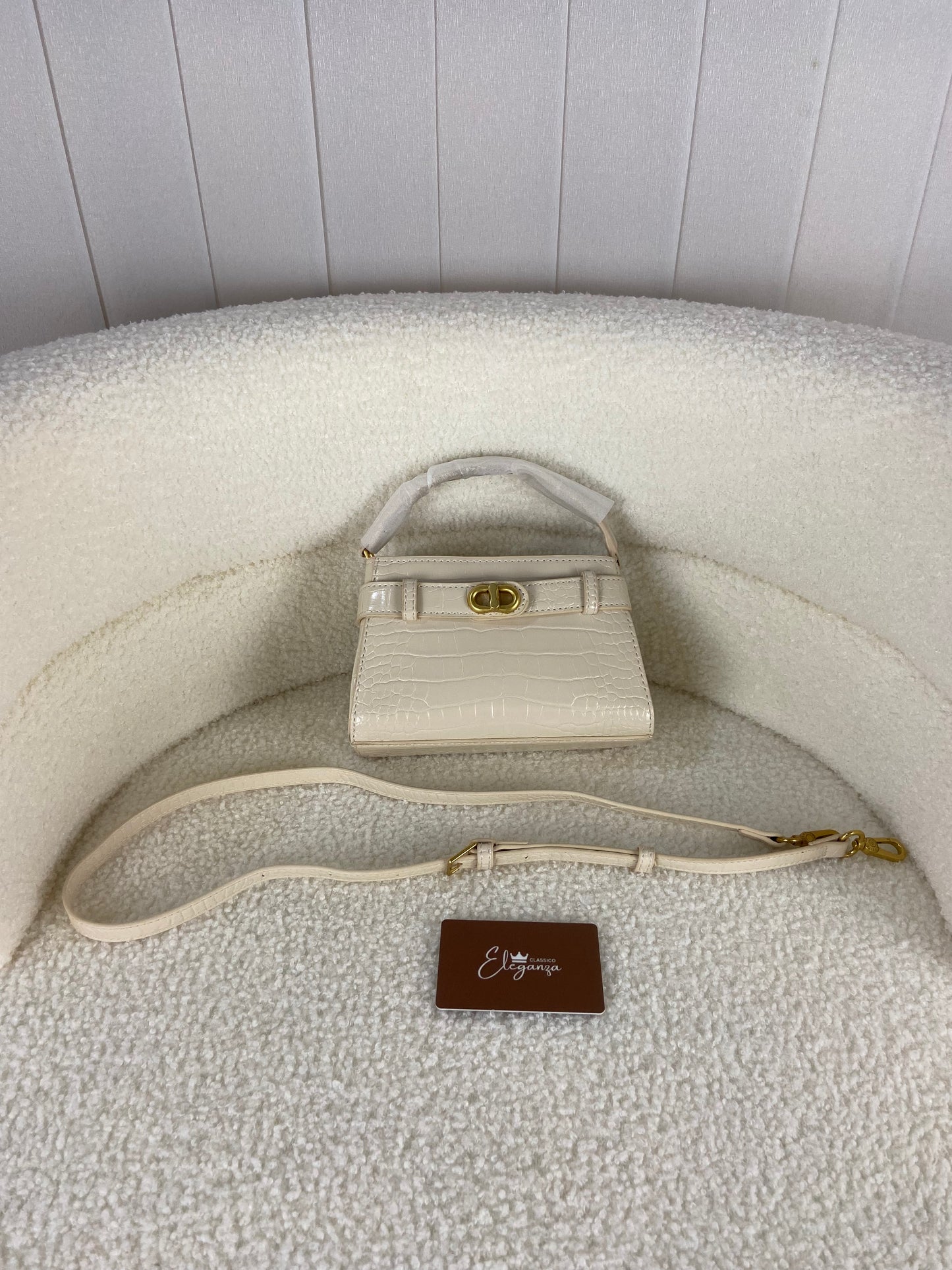 C&K Aubrielle Croc-Effect Top Handle Bag