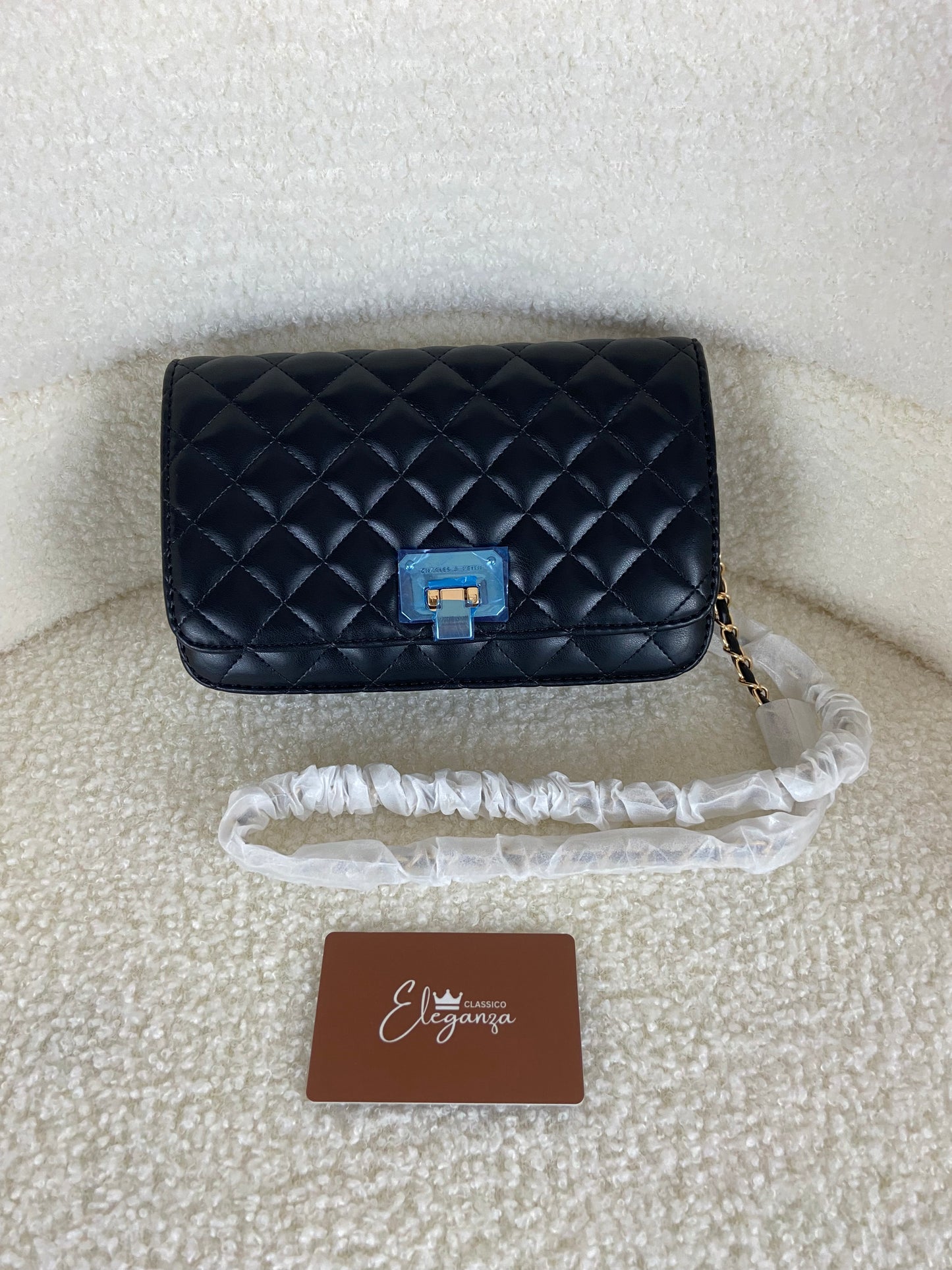 C&K Quilted Flip-Lock Clutch