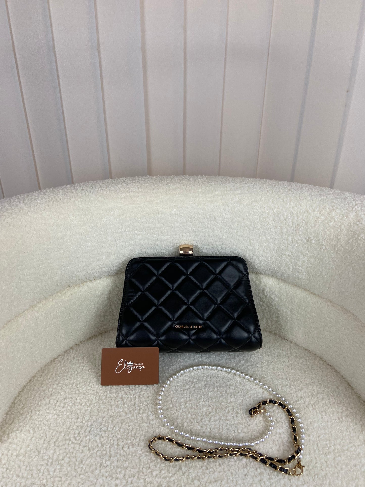 C&K Gift Set: Mini Quilted Chain Bag