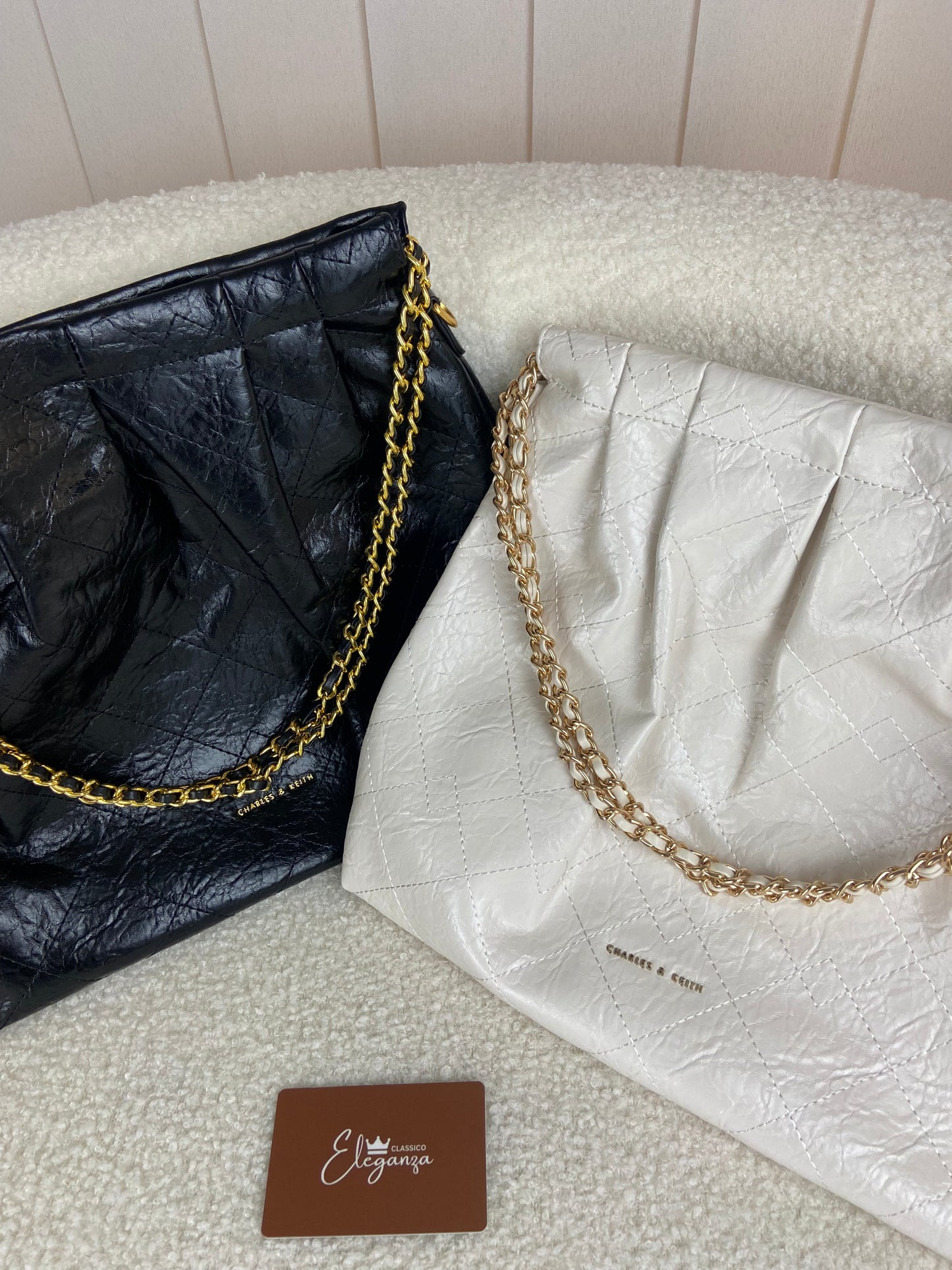 C&K Duo Double Chain Hobo Bag